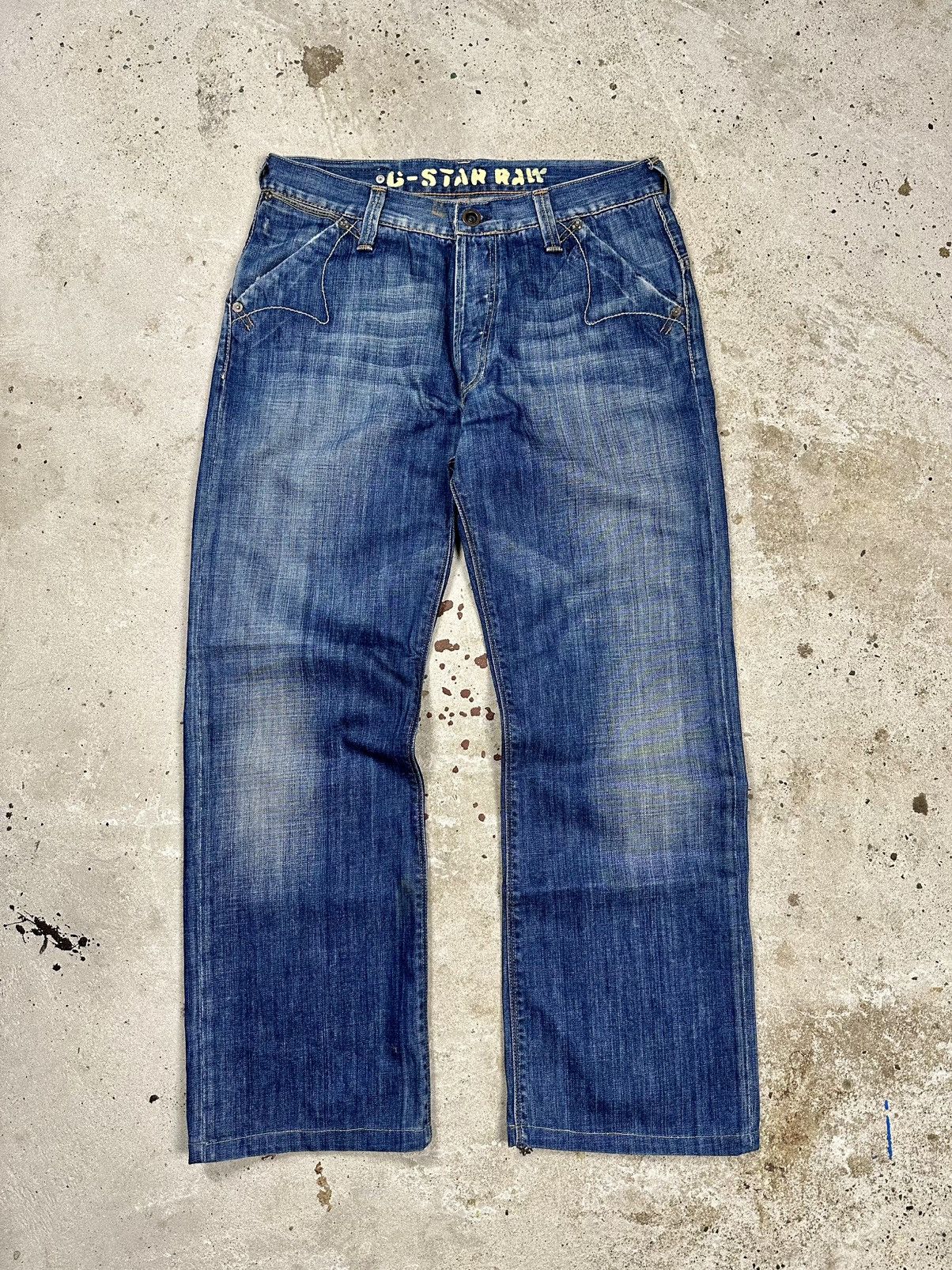 G-Star Vintage Y2K G Star Raw Limit Regular Denim Pants Jeans baggy Size US 31 - 1 Thumbnail