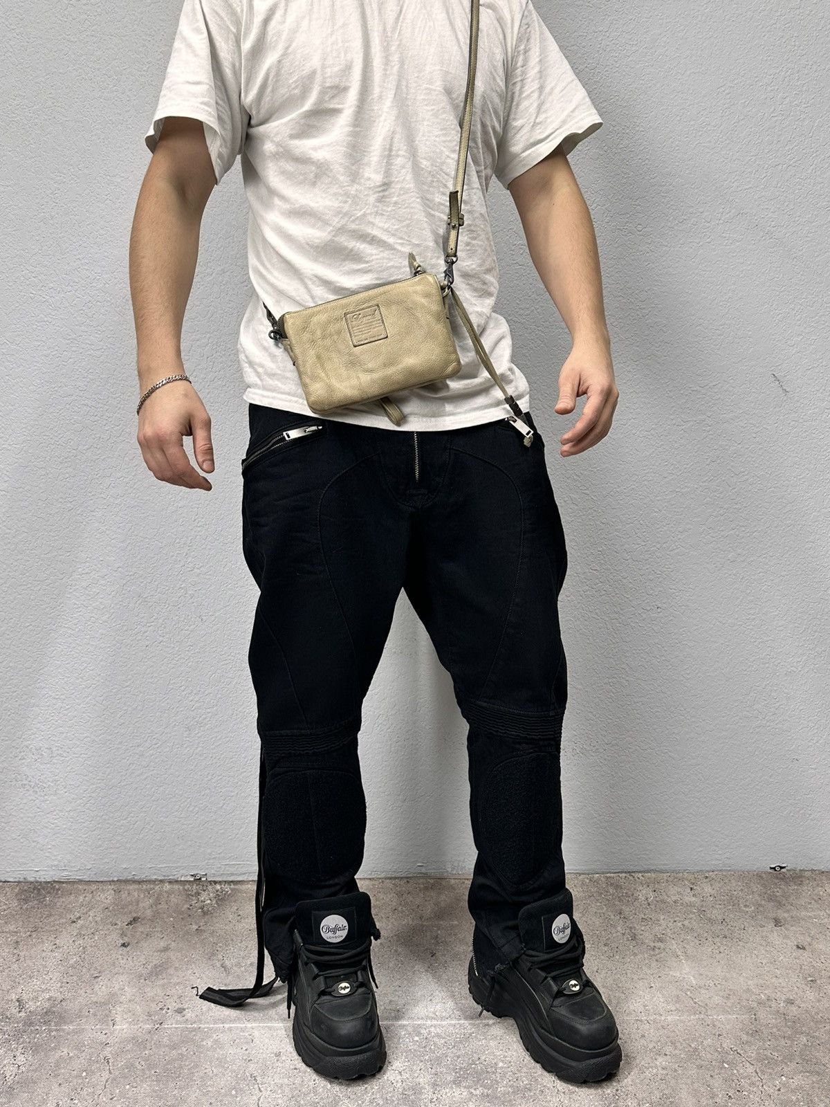 14th Addiction Vintage AS 98 Metal Zip Design Leather Bag Dolce Gabbana GOA Size ONE SIZE - 6 Thumbnail