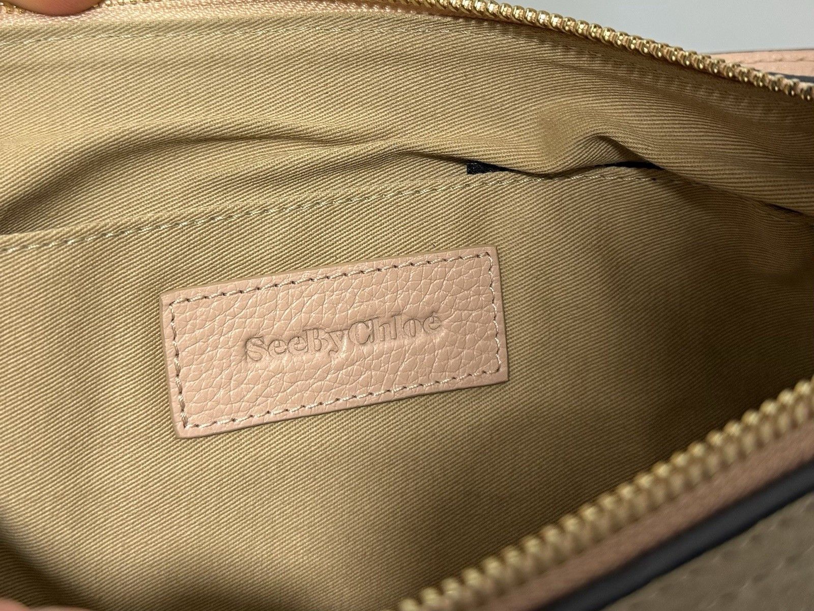 See by Chloe DDP See By Chloe Joan Leather crossbody suede bag peach Size ONE SIZE - 17 Thumbnail