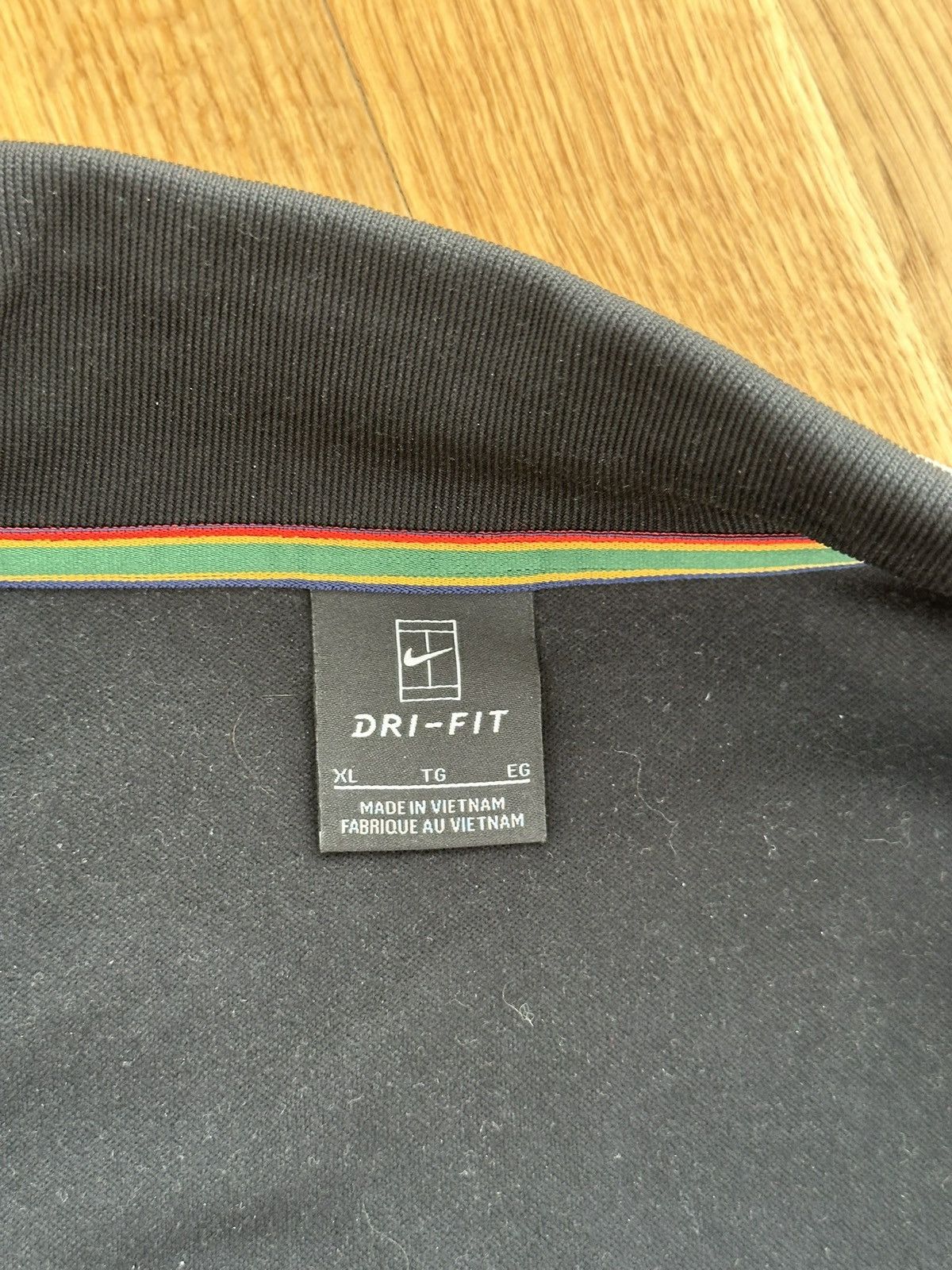 Nike Nike Court Zip Jacket Logo Black Fit Size US XL / EU 56 / 4 - 13 Thumbnail