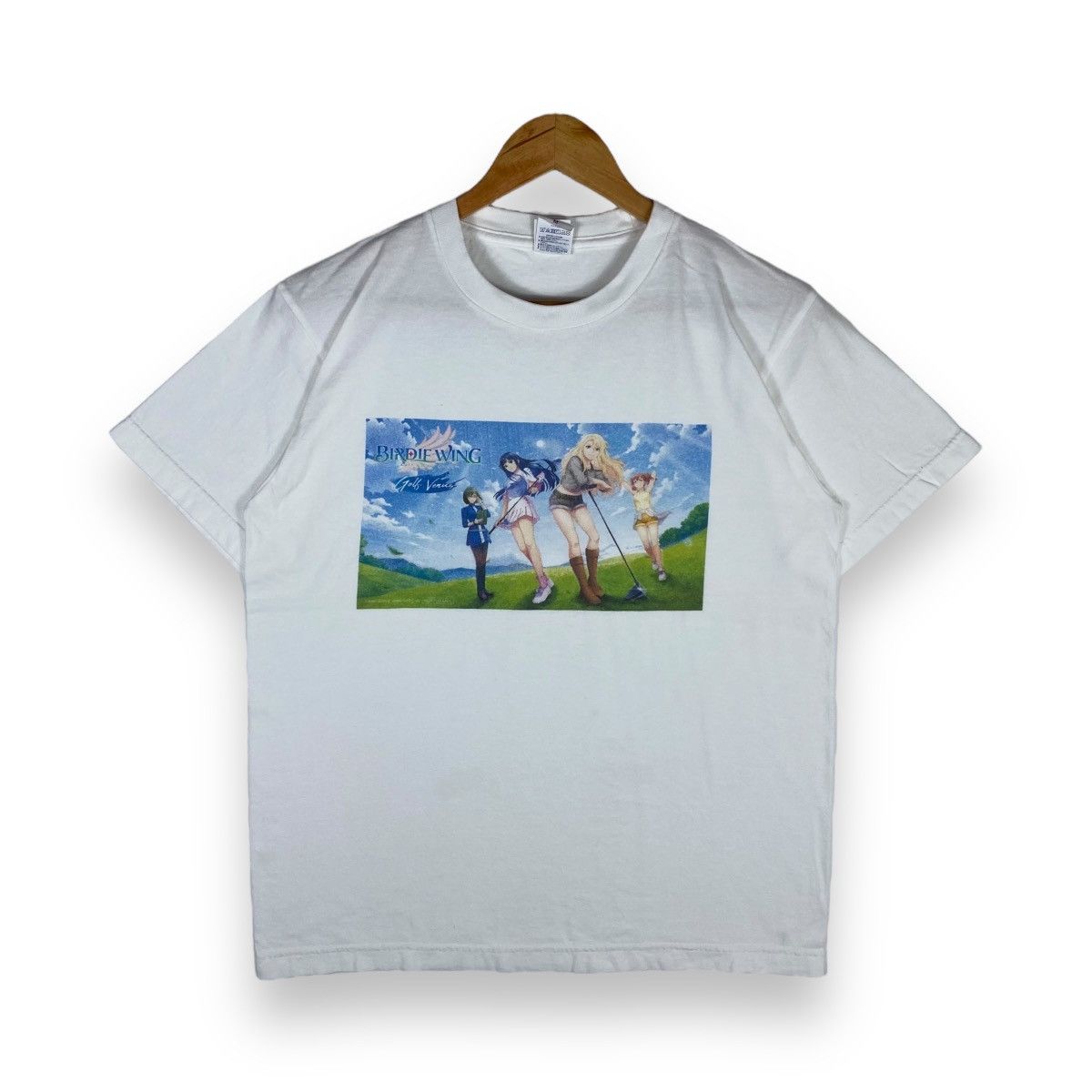 image of Anima x Cartoon Network Birdie Wing Golf Girls' Story Anime Tee Golf Venus in White (Size Medium)