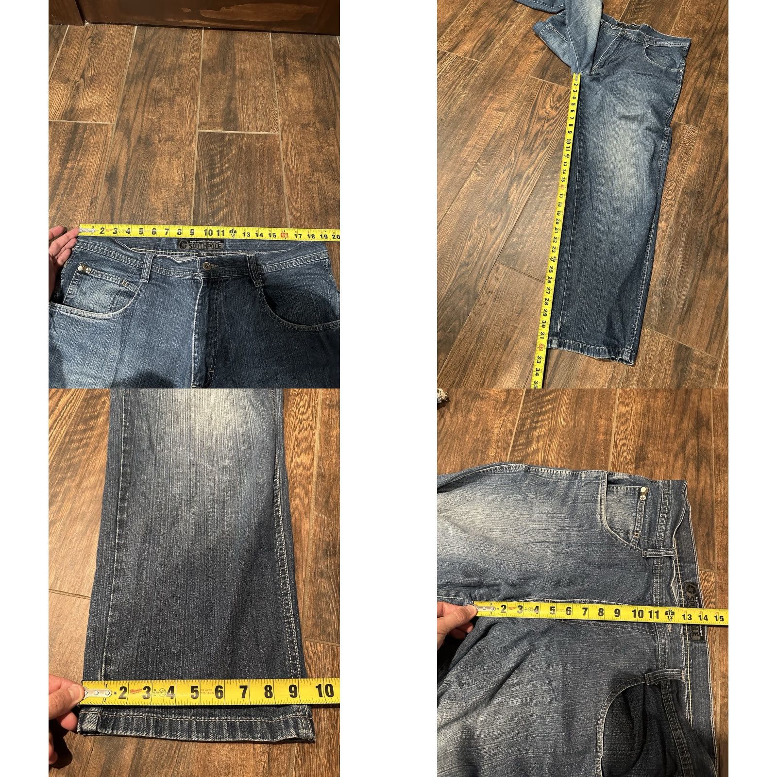 Southpole Vintage Southpole Jeans Baggy Wide-Leg Denim Blue 38 Men 5-Pocket 32 In inseam Y2K 90s Grunge Hip Hop Retro Vintage Size US 38 / EU 54 - 9 Thumbnail