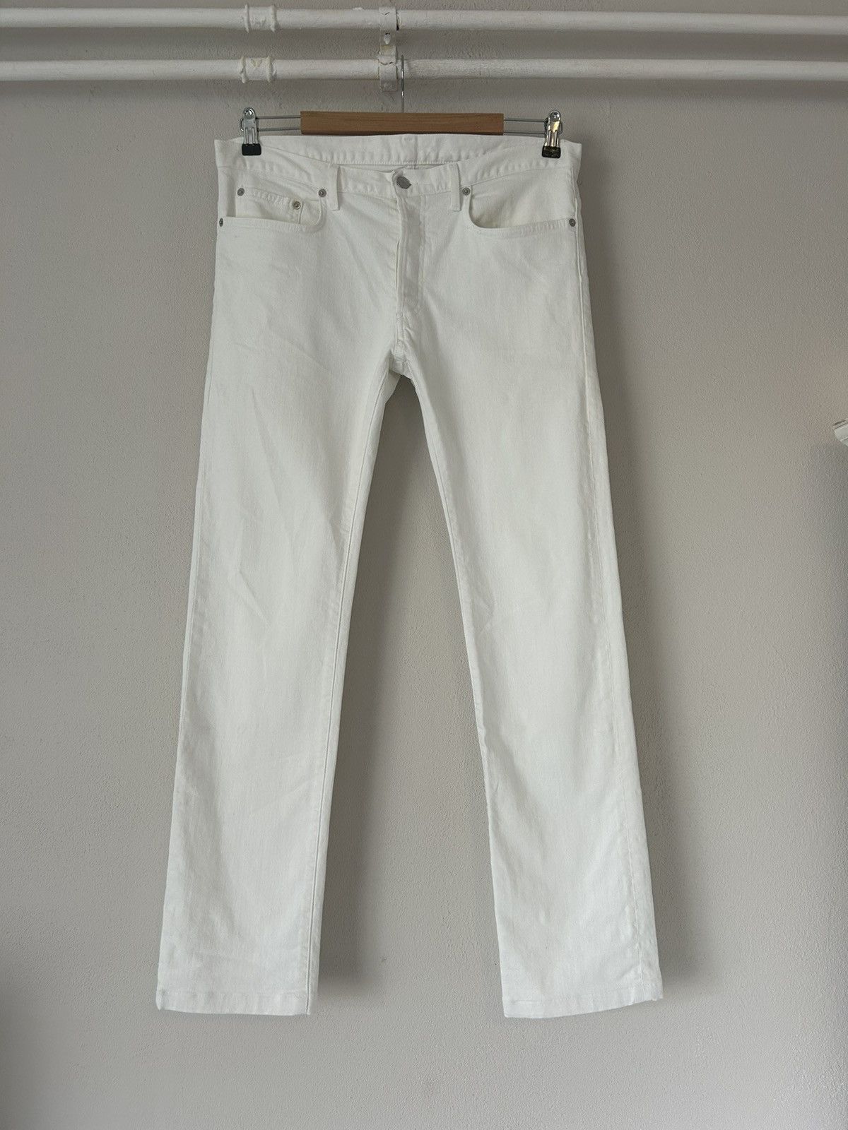 image of Dior White Denim Jeans, Men's (Size 34)