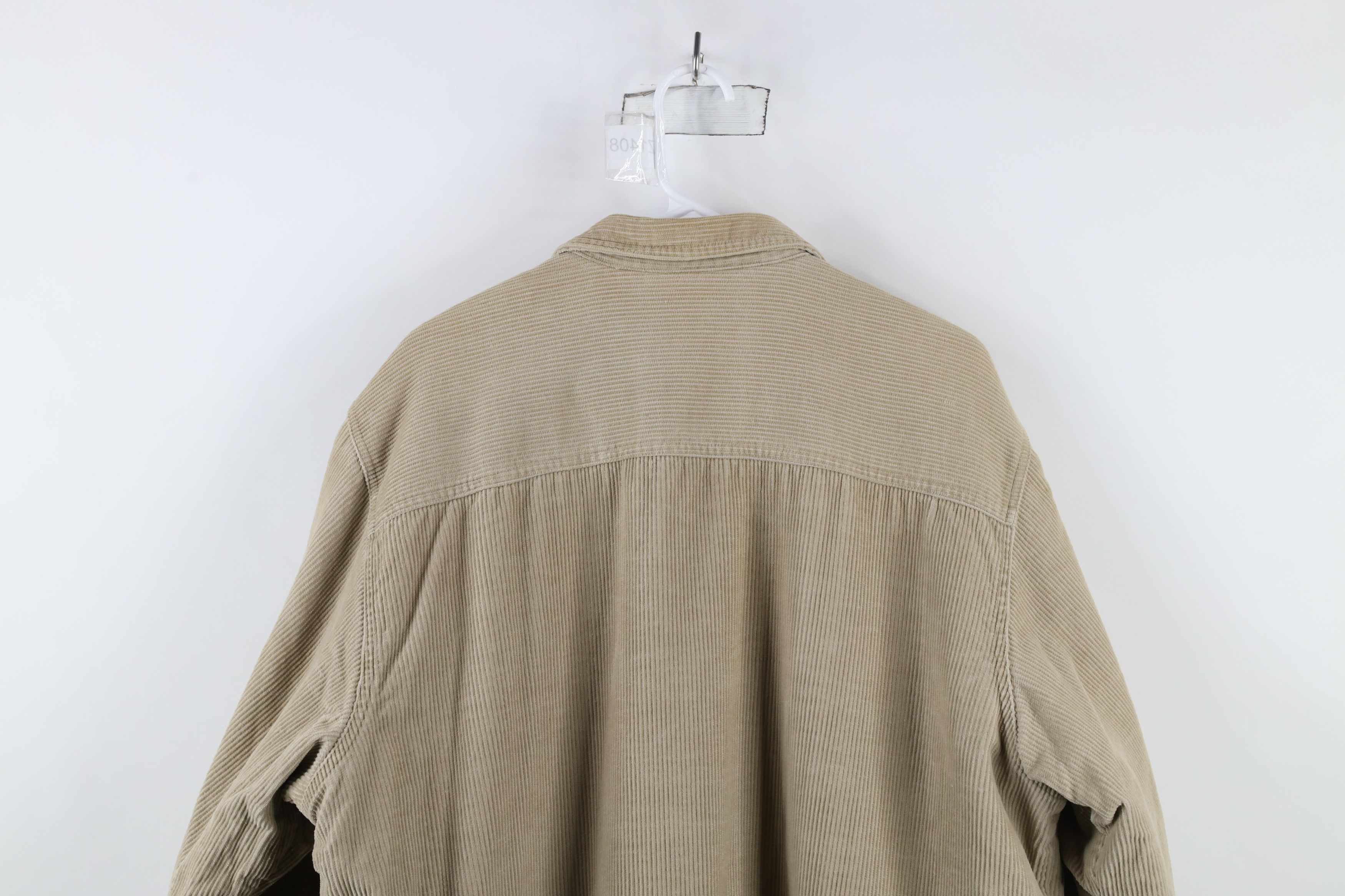 Vintage Vintage 90s Streetwear Fleece Lined Corduroy Shirt Jacket Size US L / EU 52-54 / 3 - 12 Thumbnail