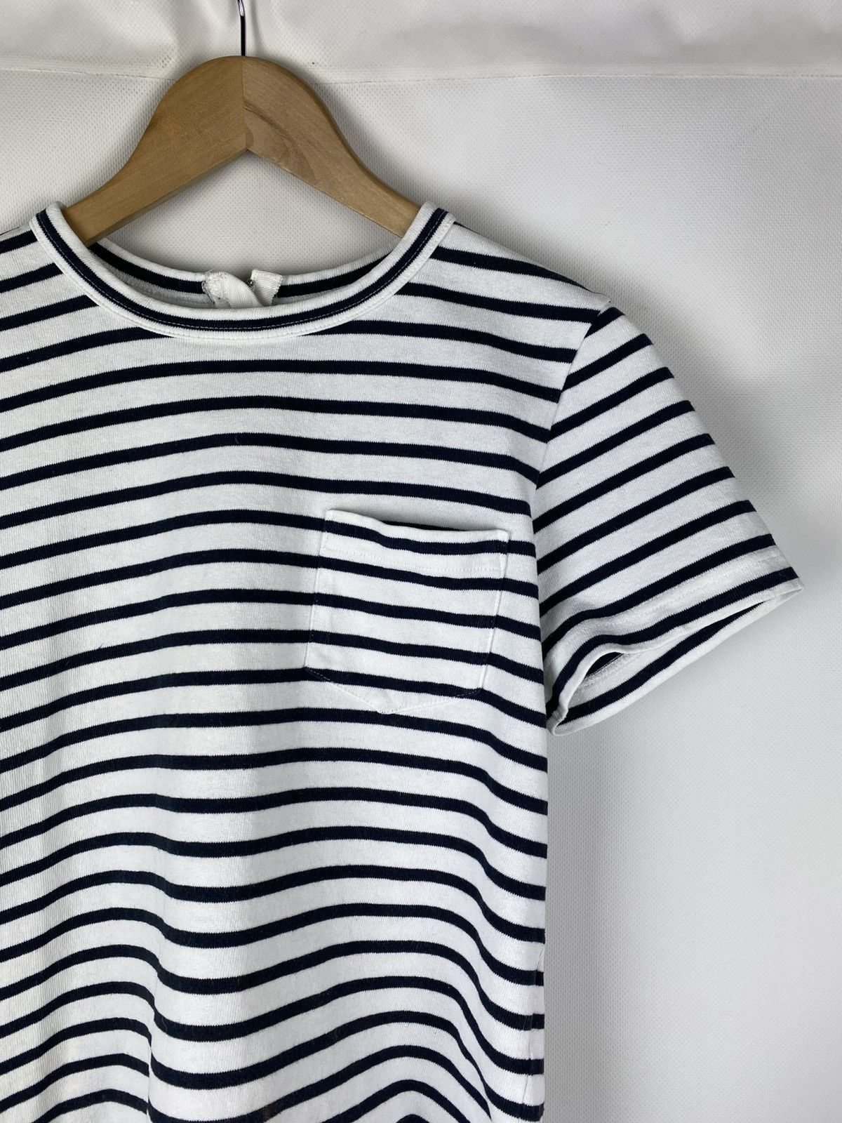 Japanese Brand × Sacai Sacai ladies striped back zip chest pocket t shirt size 3 Size L / US 10 / IT 46 - 5 Thumbnail