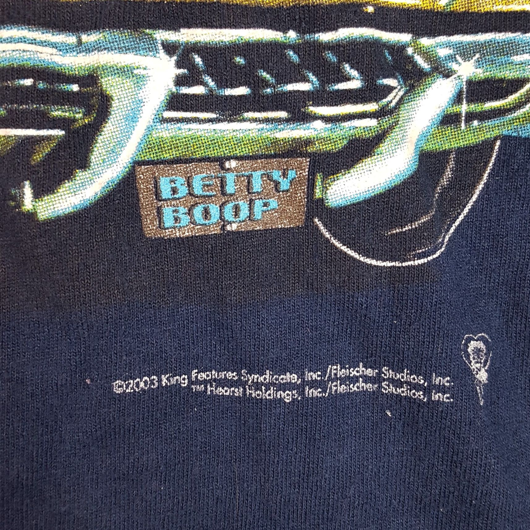 Vintage VINTAGE Bigballsports Betty Boop T-Shirt Men XL Blue 2000s Y2K Cartoon Retro TV Show Size US XL / EU 56 / 4 - 3 Thumbnail