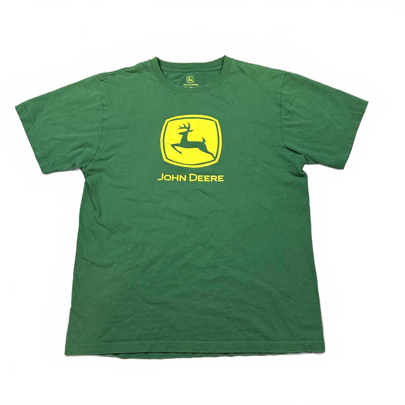 John Deere John Deere Mens T-shirt Large Green Logo Graphic Size US L / EU 52-54 / 3 - 1 Thumbnail