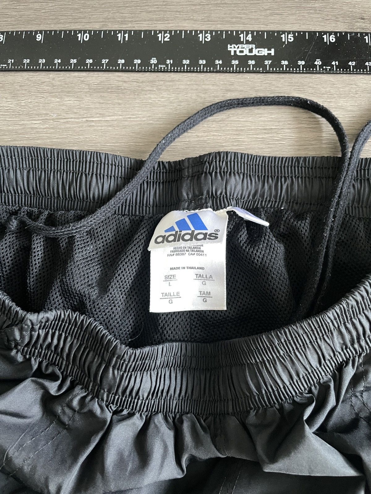 Adidas VTG Adidas “Three Stripes” Clima Shell Track Pants (Sz.L) Size US 35 - 3 Thumbnail