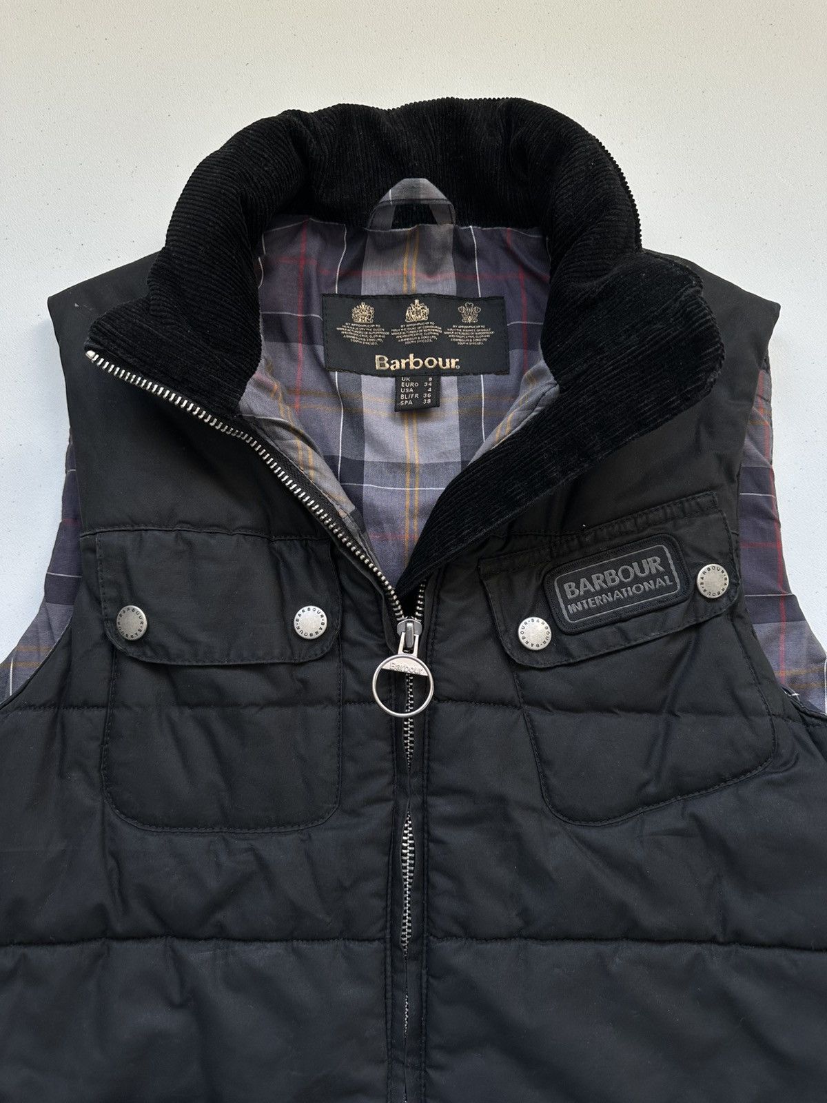 Barbour Barbour International Waxed Gilet Womens Size S / US 4 / IT 40 - 7 Thumbnail