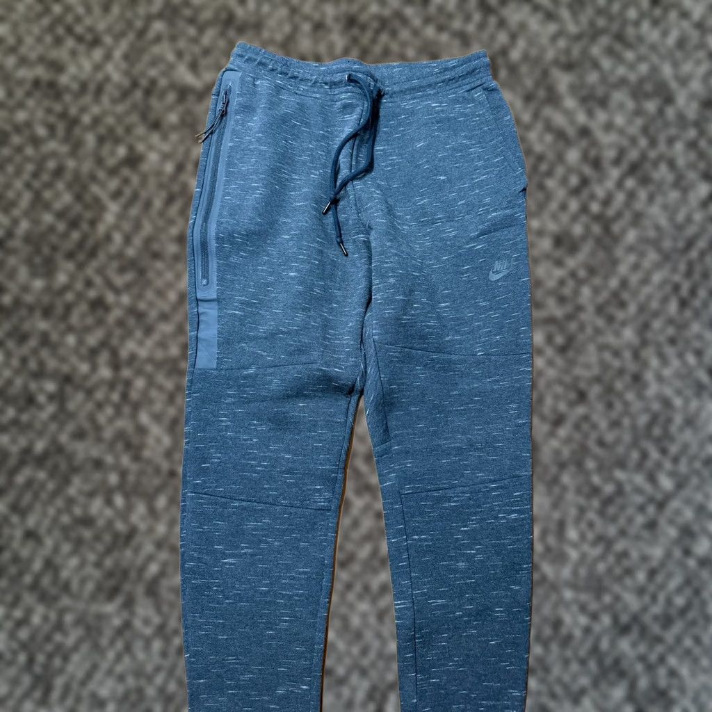 Nike Nike Tech Fleece Joggers Mens Pants Medium Knit Heather Drawstring Cotton G4-21 Size US 31 - 1 Thumbnail
