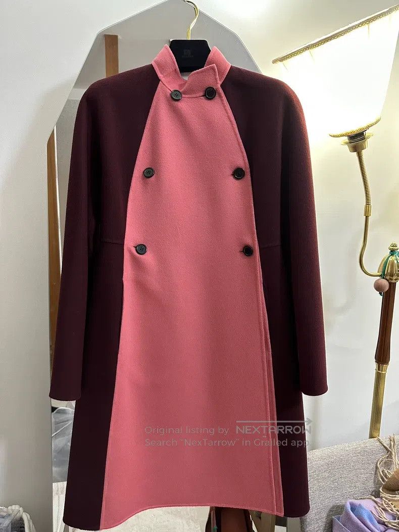 Valentino Valentino Color-blocked tweed coat coat Size S / US 4 / IT 40 - 1 Thumbnail