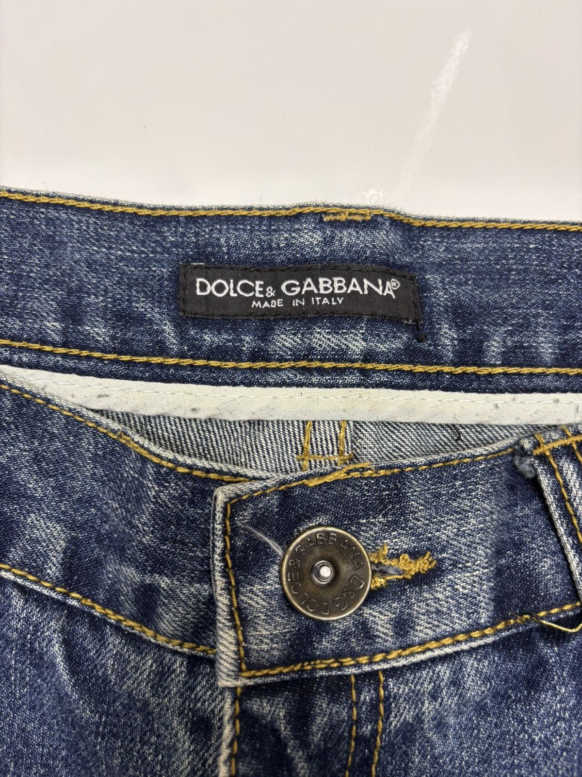 Dolce & Gabbana Dolce & Gabbana 🇮🇹 Distressed ZigZag Denim Jeans Rare Size US 36 / EU 52 - 9 Thumbnail