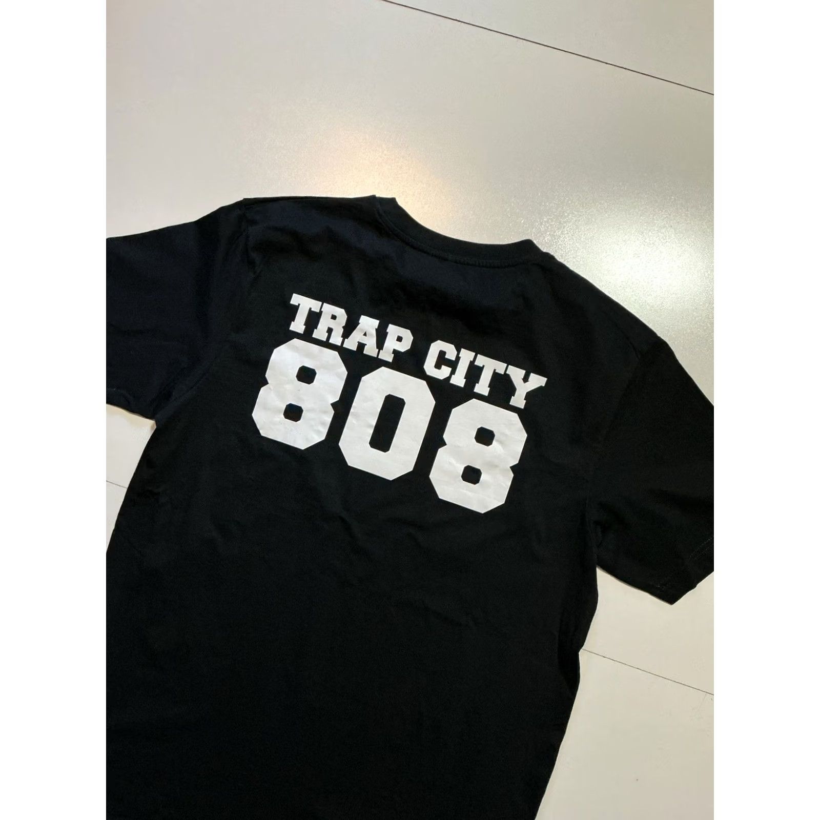 Vintage Trapcity T-Shirt Men Large Black 808 Trap Music Electronic EDM DJ Dubstep Graphic S/S Size US L / EU 52-54 / 3 - 4 Thumbnail