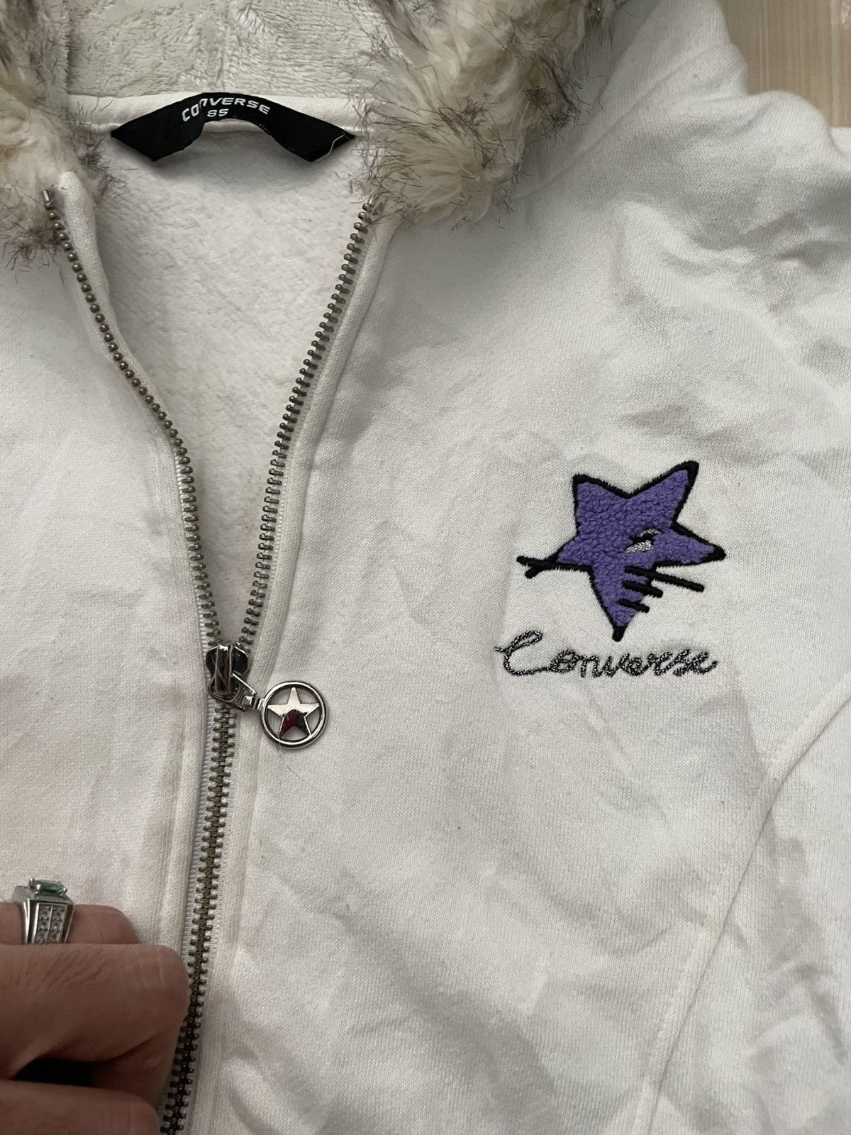 Converse (Send offer) CONVERSE FUR HOODIE JACKET Size US M / EU 48-50 / 2 - 12 Thumbnail