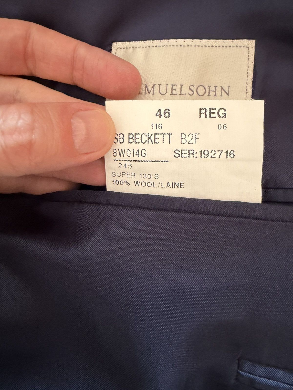 Samuelsohn Samuelsohn Brown and Blue Plaid Blazer Size 46R - 5 Thumbnail