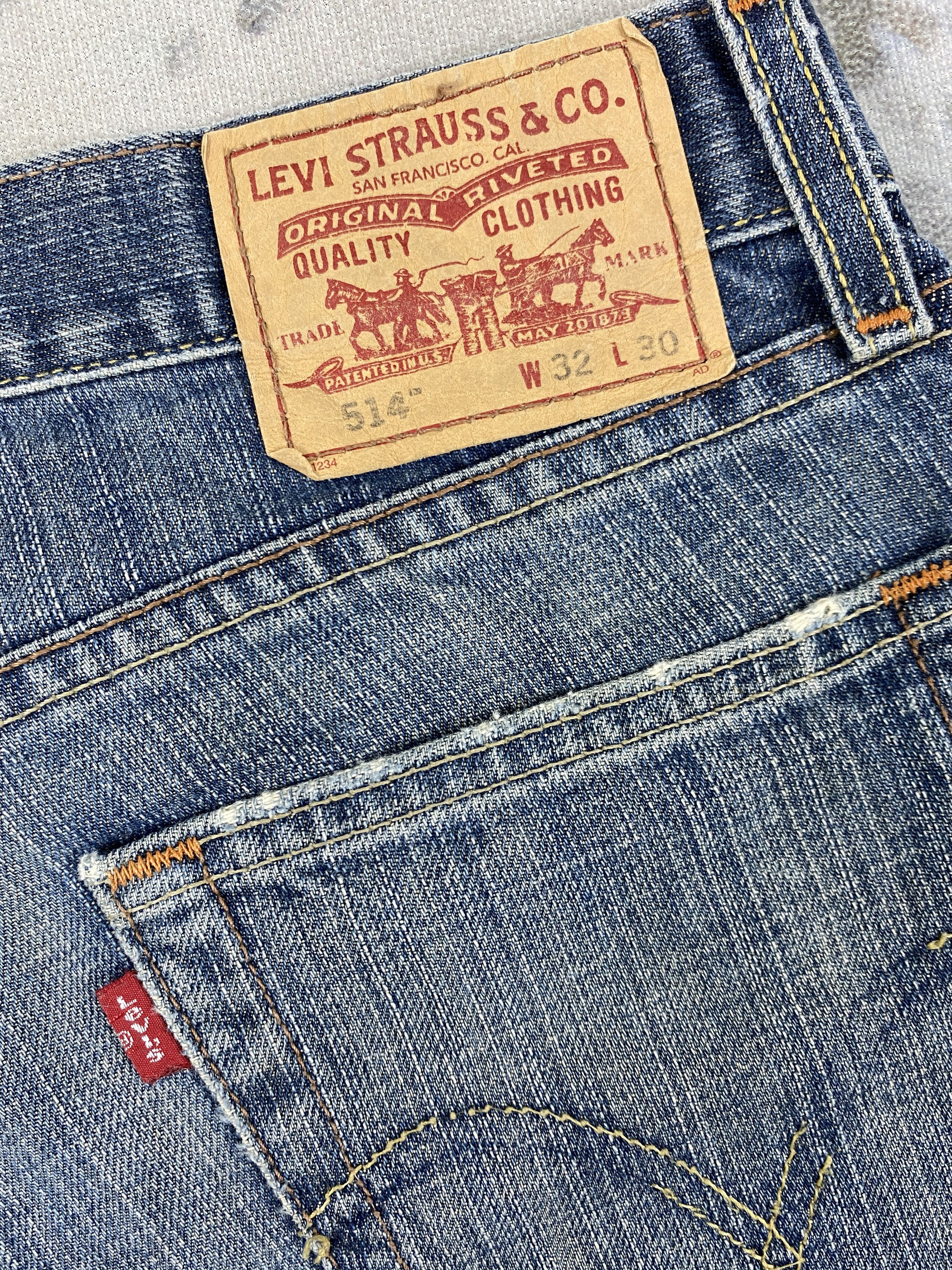 Levi's Faded Blue Vintage Levi's 514 Jeans 33x30.5 Denim -JN1458 Size US 33 - 11 Thumbnail