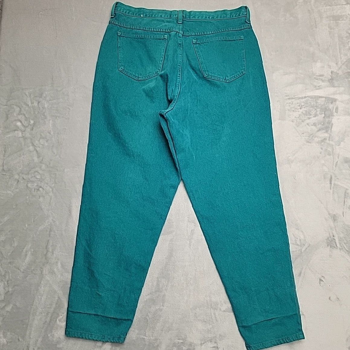 Denime VINTAGE Venezia Vitale Jeans Womens 20 Green Denim 90s Retro Y2K Cotton Made in USA Woman Jeans Green 90s Retro Satin? Size 42" / US 20 - 5 Thumbnail