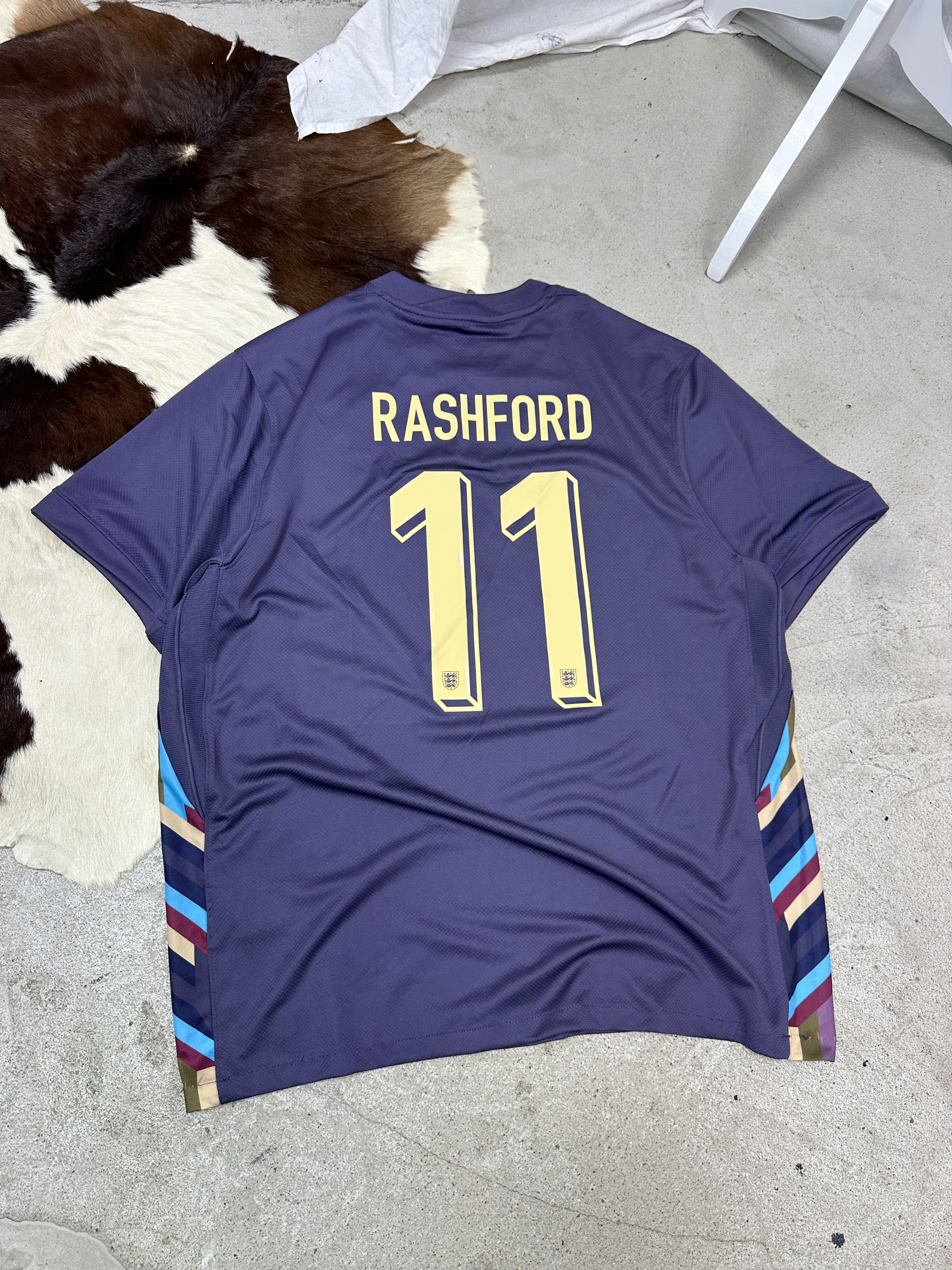 Nike Vintage Sporty Nike England 2024 Rashford Jersey Y2K Size US XXL / EU 58 / 5 - 1 Thumbnail