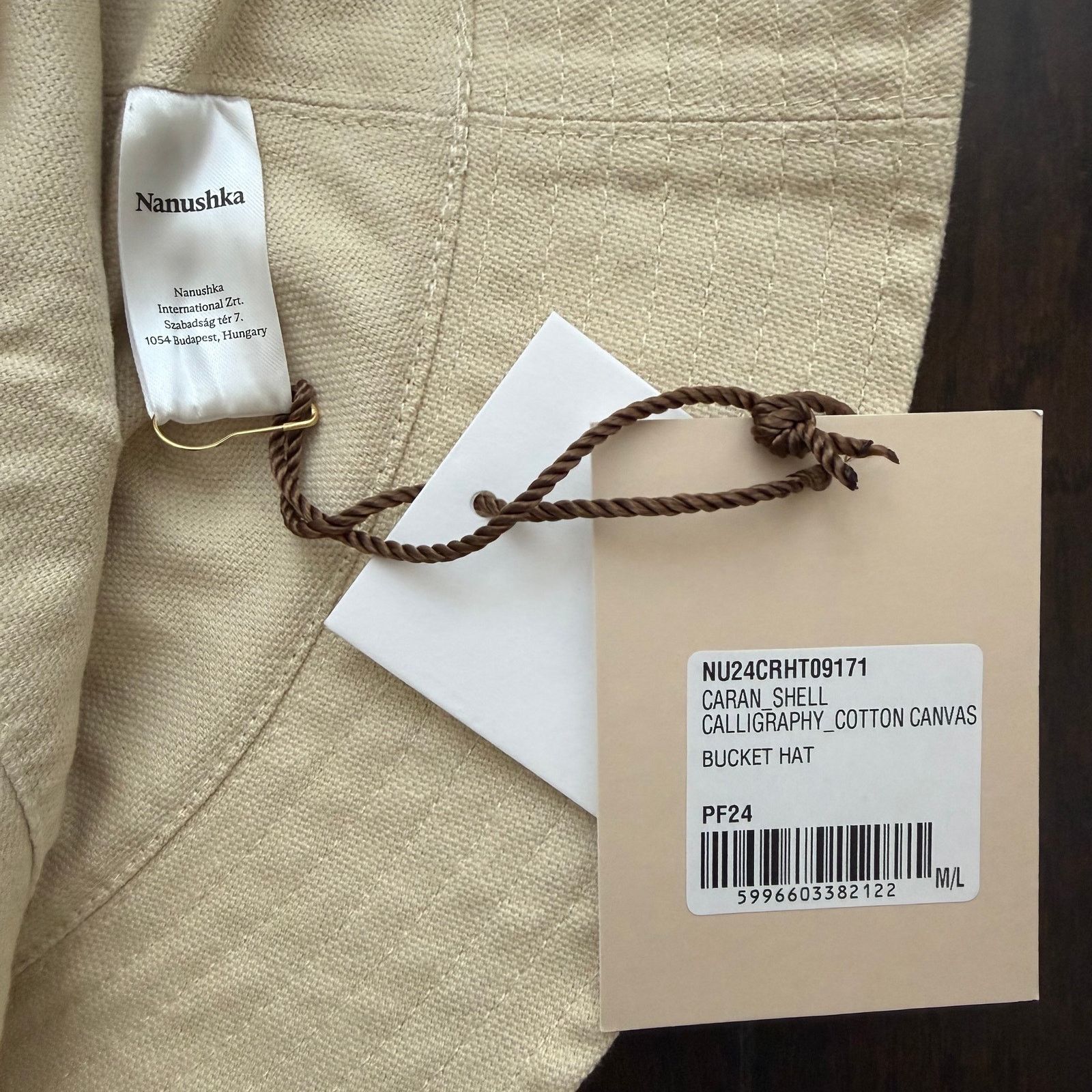 Nanushka Nanushka Caran Cotton Canvas Bucket Hat Size M/L NWT Size ONE SIZE - 5 Thumbnail