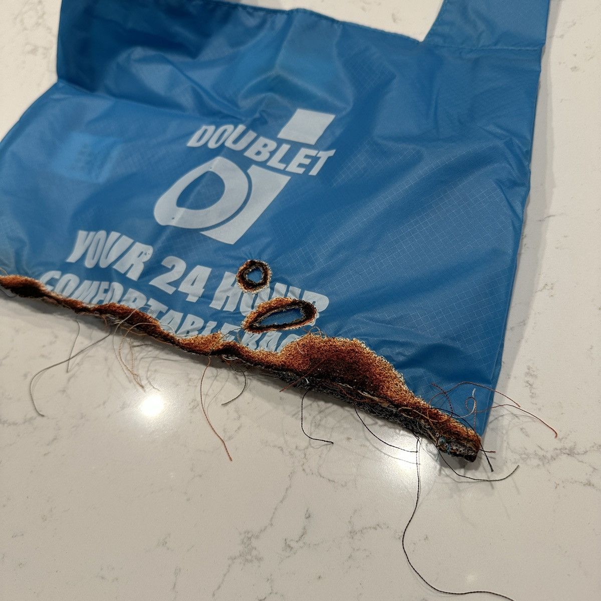 Doublet BURNED SUPERMARKET BAG | Grailed