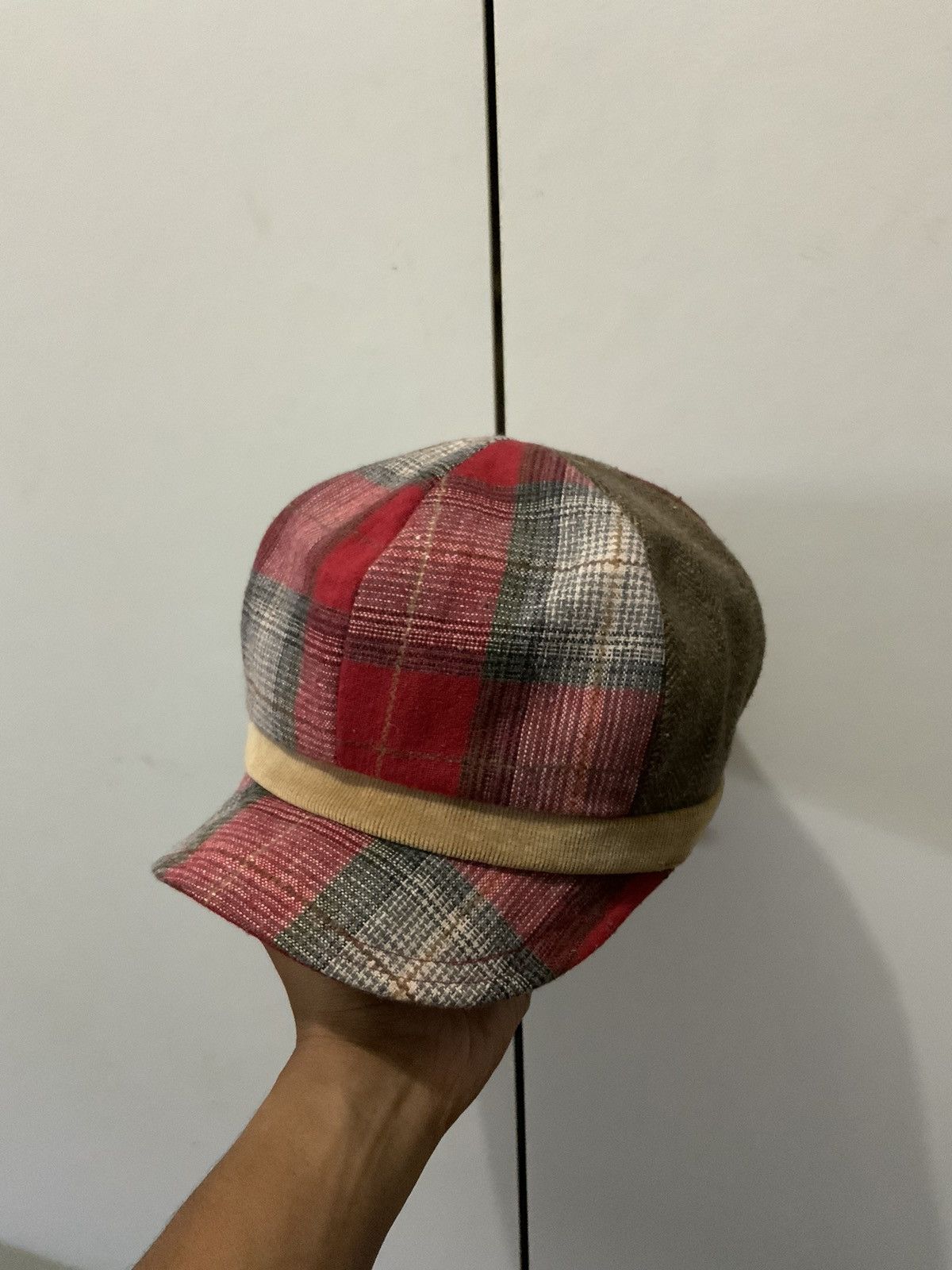 Japanese Brand Newsboy Patchwork Japan Retro Hat Size ONE SIZE - 2 Thumbnail