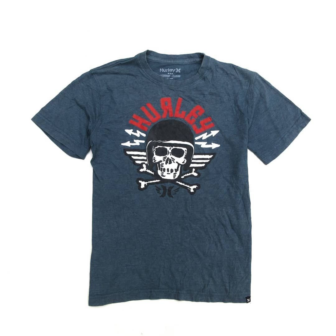 Hurley Hurley Oldschool vintage design Blue marine tshirt Size US S / EU 44-46 / 1 - 1 Thumbnail