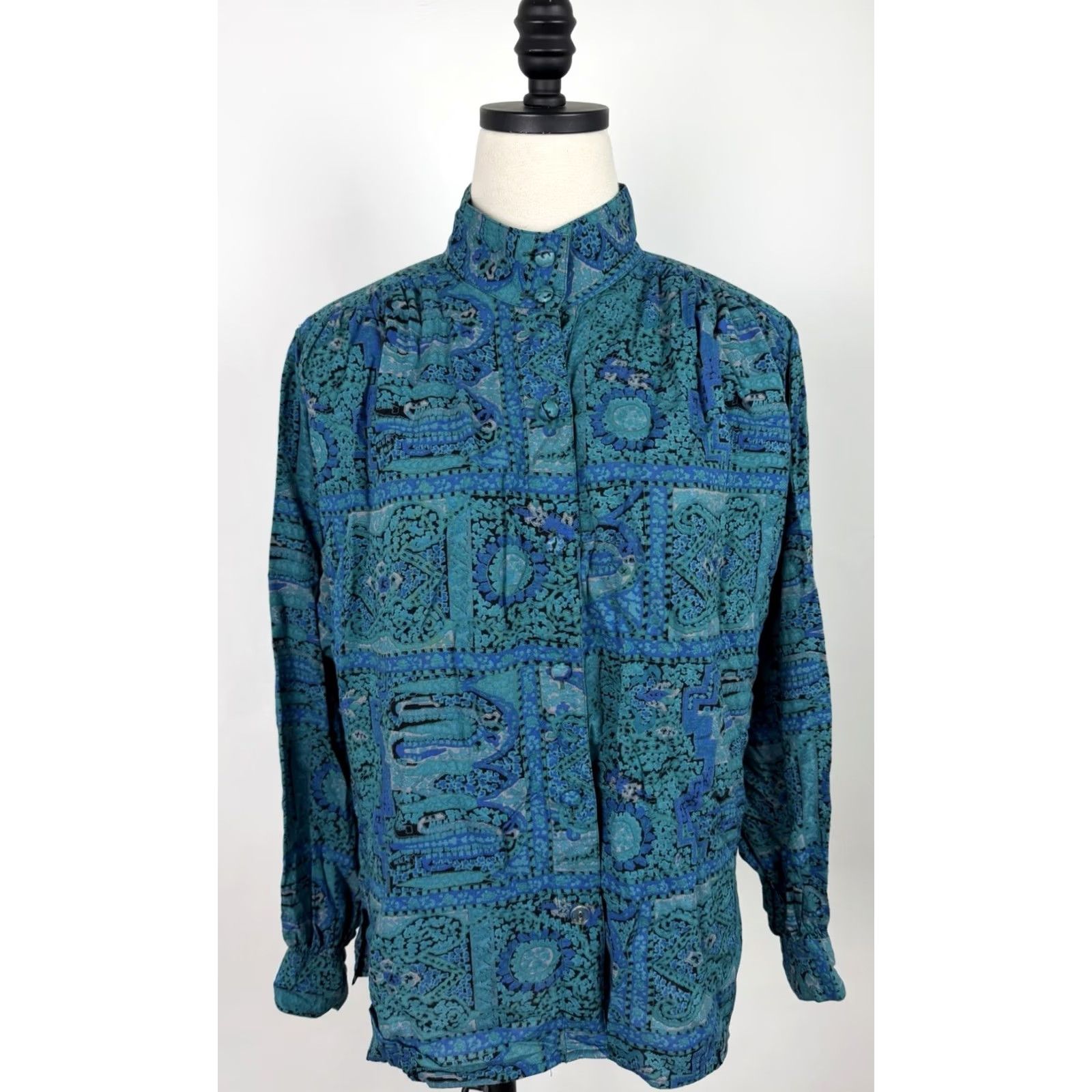 Vintage VINTAGE Carole Little Blouse Womens XS? No Size? - This is unclear; cannot add. Size M / US 6-8 / IT 42-44 - 2 Thumbnail
