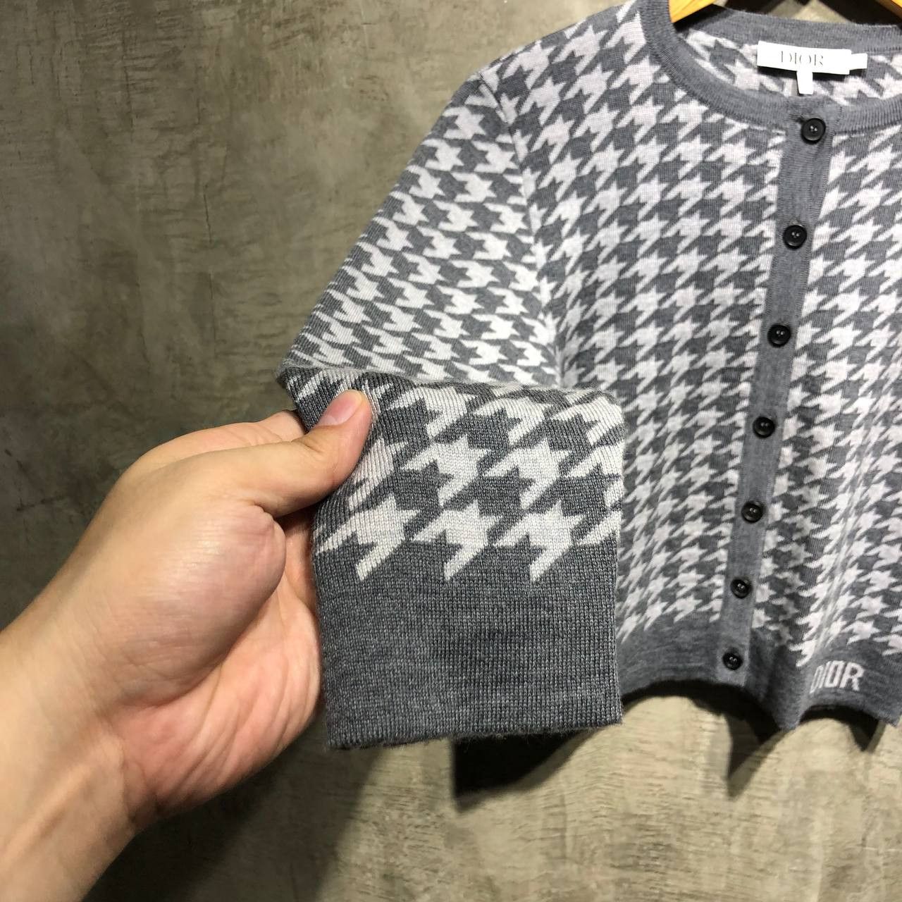 Dior Dior Houndstooth Cardigan Size XXS / US 00 / IT 34 - 7 Thumbnail