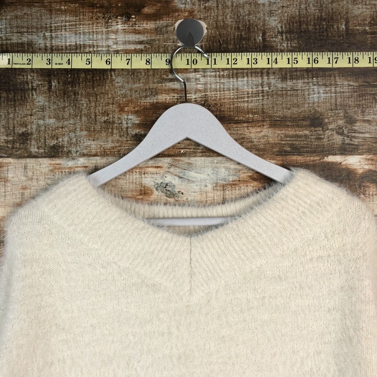 Vintage DLL Majestic Legon Cream Mohair Knitwear #C049 Size M / US 6-8 / IT 42-44 - 4 Thumbnail