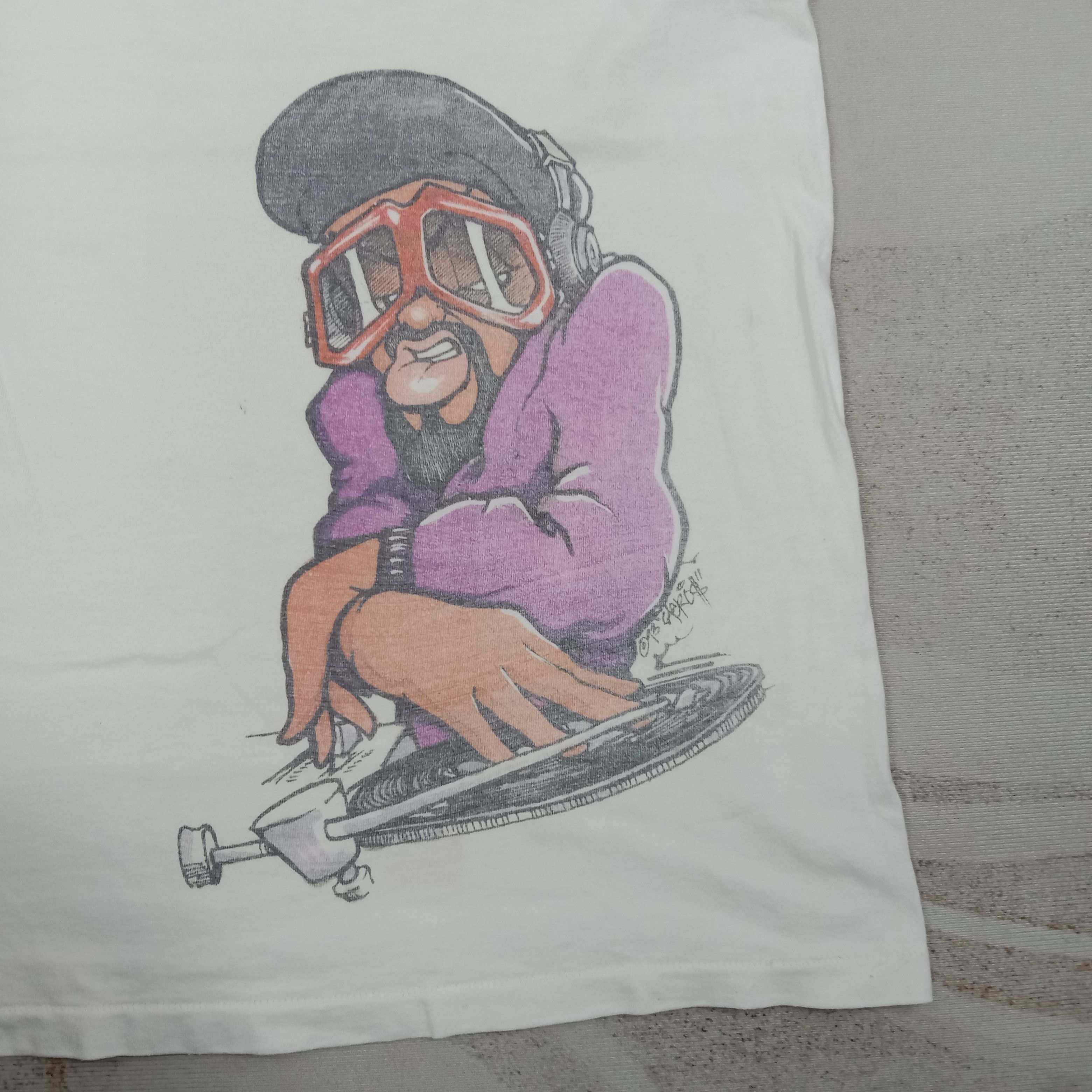 Vintage 90's Airbrush Hip Hop Rapper Tshirt C267N40 Size US L / EU 52-54 / 3 - 2 Thumbnail