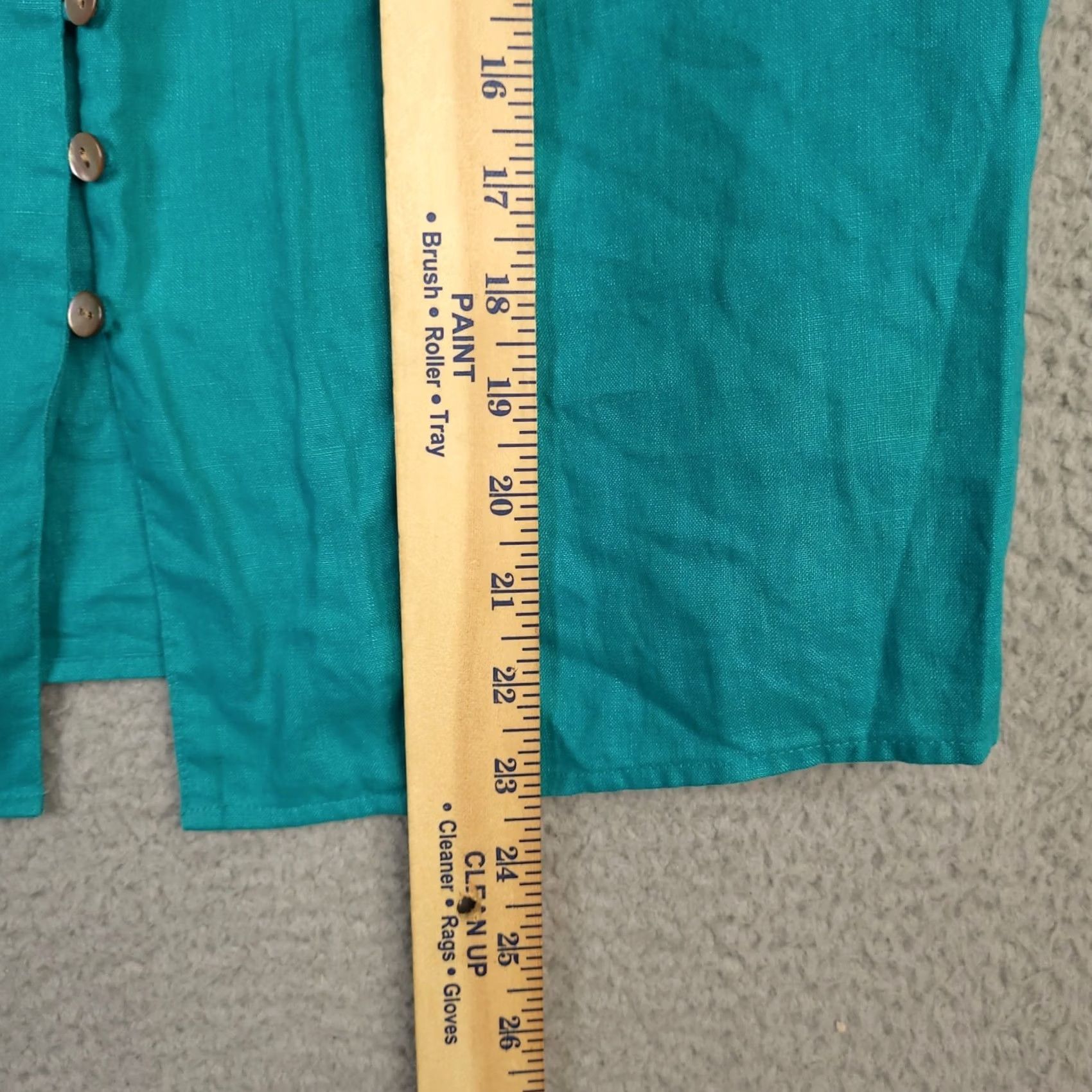 Altea ISABELLA BIRD Women's Button-Up Sleeveless Teal Blue L Blouse, V-Neck, Cotton Blend, Casual, Regular Fit, Bird Pattern, All Seasons, Adults, Women Size L / US 10 / IT 46 - 3 Thumbnail