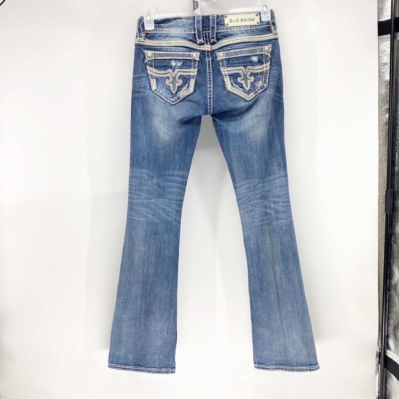 Rock Revival Rock Revival Natalie bootcut Lowrise rodeo western sz 27 Size 27" / US 4 / IT 40 - 1 Thumbnail