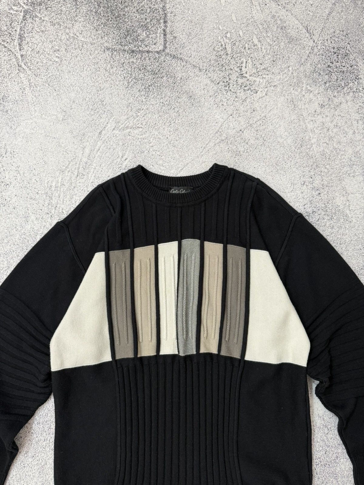 Carlo Colucci Vintage Coogi Style Sweater Carlo Colucci Knit 90s Y2K Size US L / EU 52-54 / 3 - 3 Thumbnail
