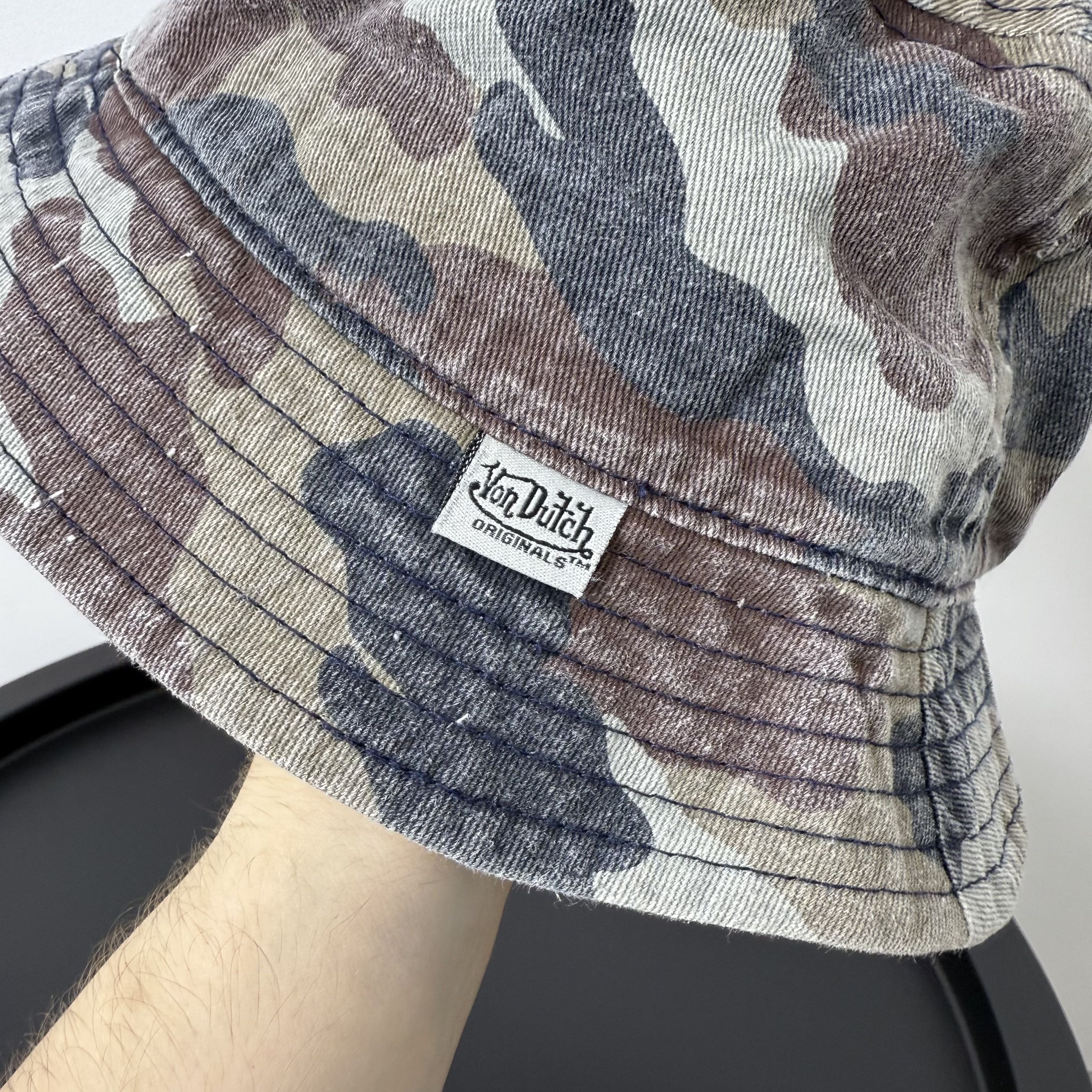 Von Dutch Vintage Von Dutch 90s Camouflage Camo Bucket Hat Cap Size ONE SIZE - 6 Thumbnail