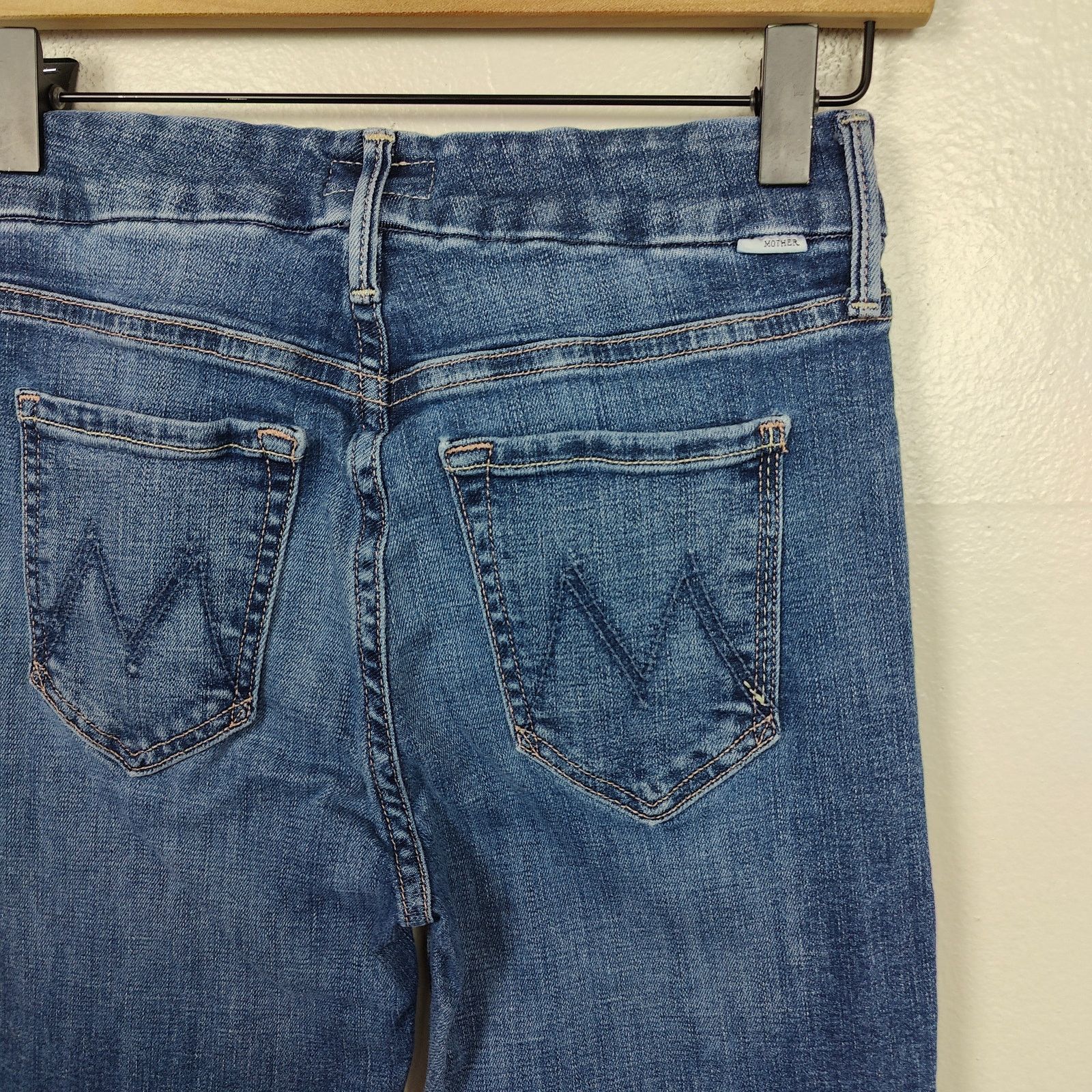 MOTHER Mother Looker Ankle Fray Jeans Womens 24 Girl Crush Size 24" / US 00 / IT 34 - 7 Thumbnail