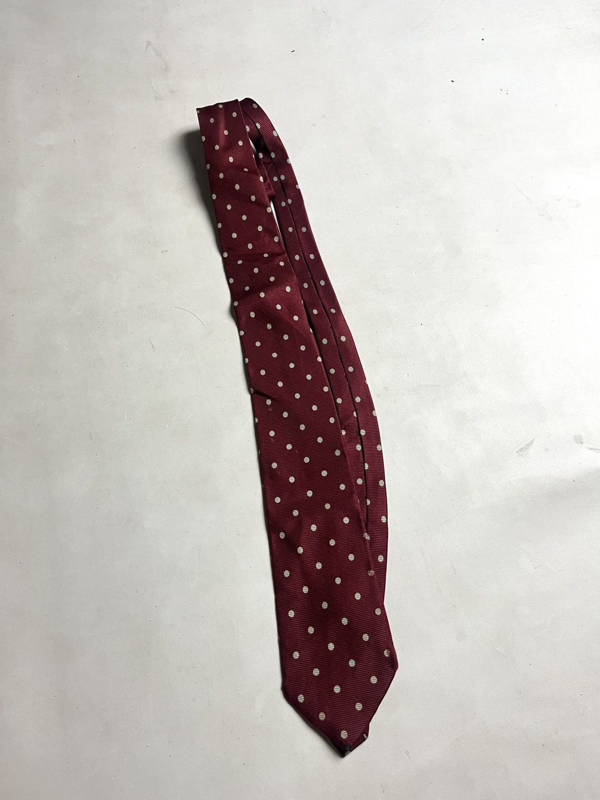 Burberry 00s Burbbery Polkadot hand made tie Size ONE SIZE - 1 Thumbnail