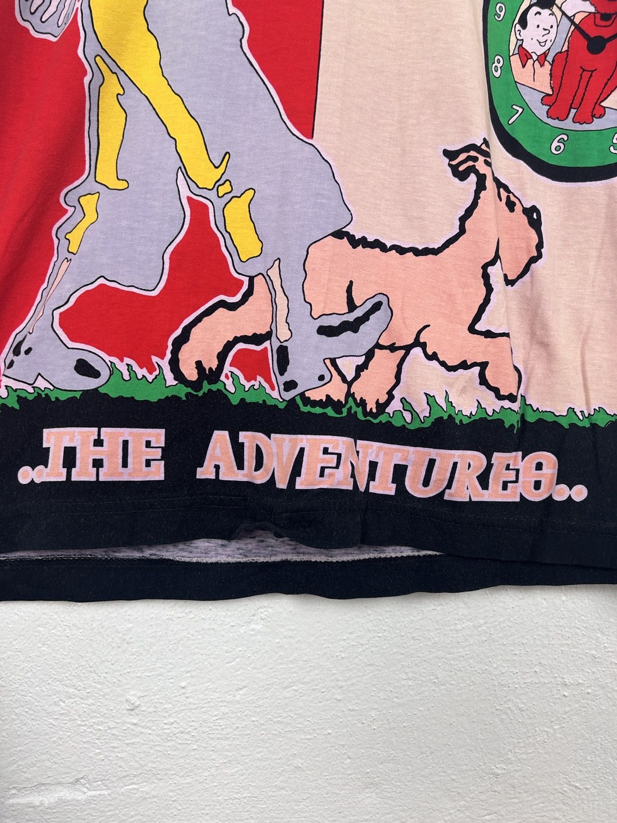 Vintage Vintage Tintin And The World Of Hergé 1983 Book AOP Tee Size US L / EU 52-54 / 3 - 4 Thumbnail
