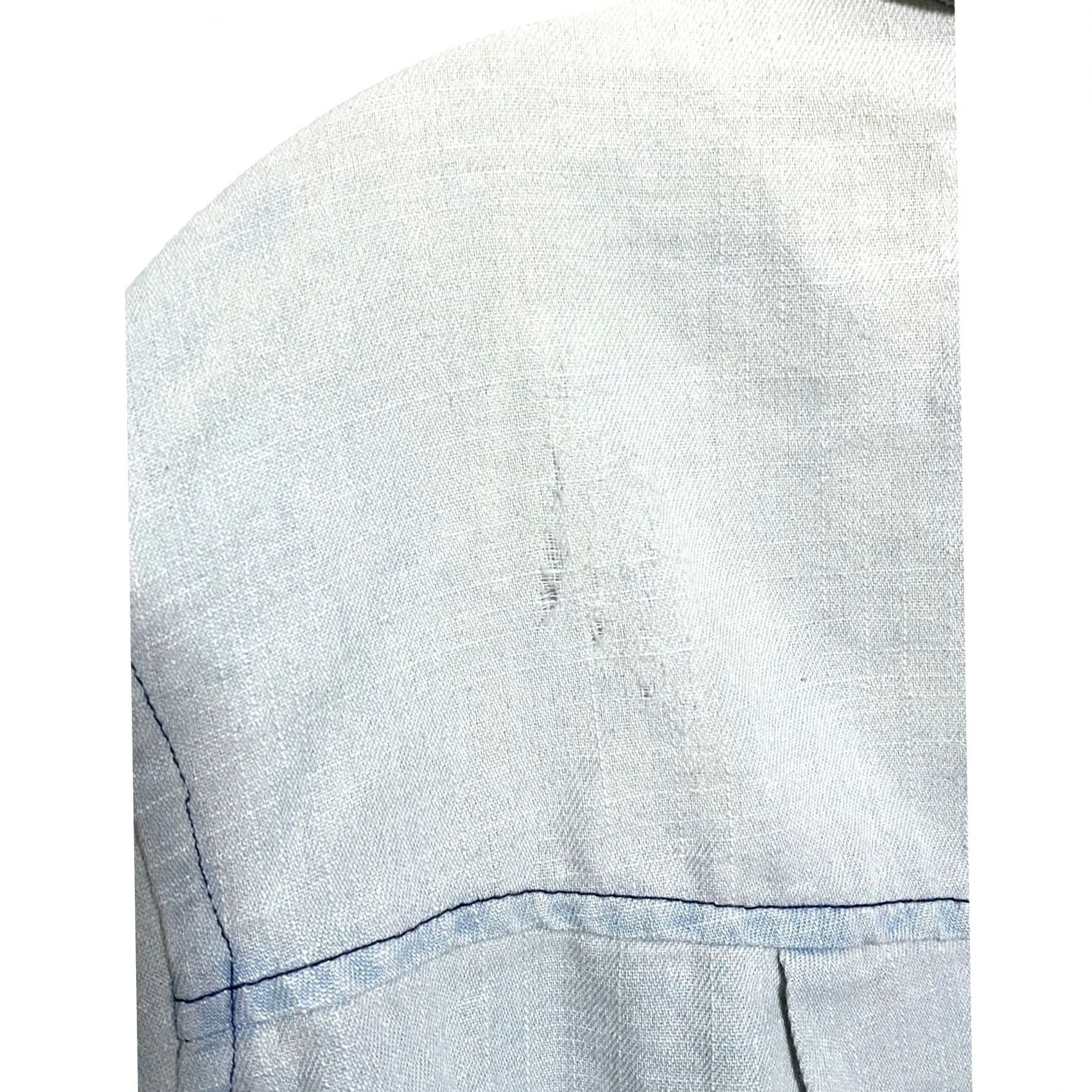 Vintage ODDY Button Shirt Western Distressed Blue White Ombre Tunic Blouse Womens XXL Shirt Women Regular 2XL Blue Distressed Ombre Button-Up Size XXL / US 16-18 / IT 52-54 - 6 Thumbnail