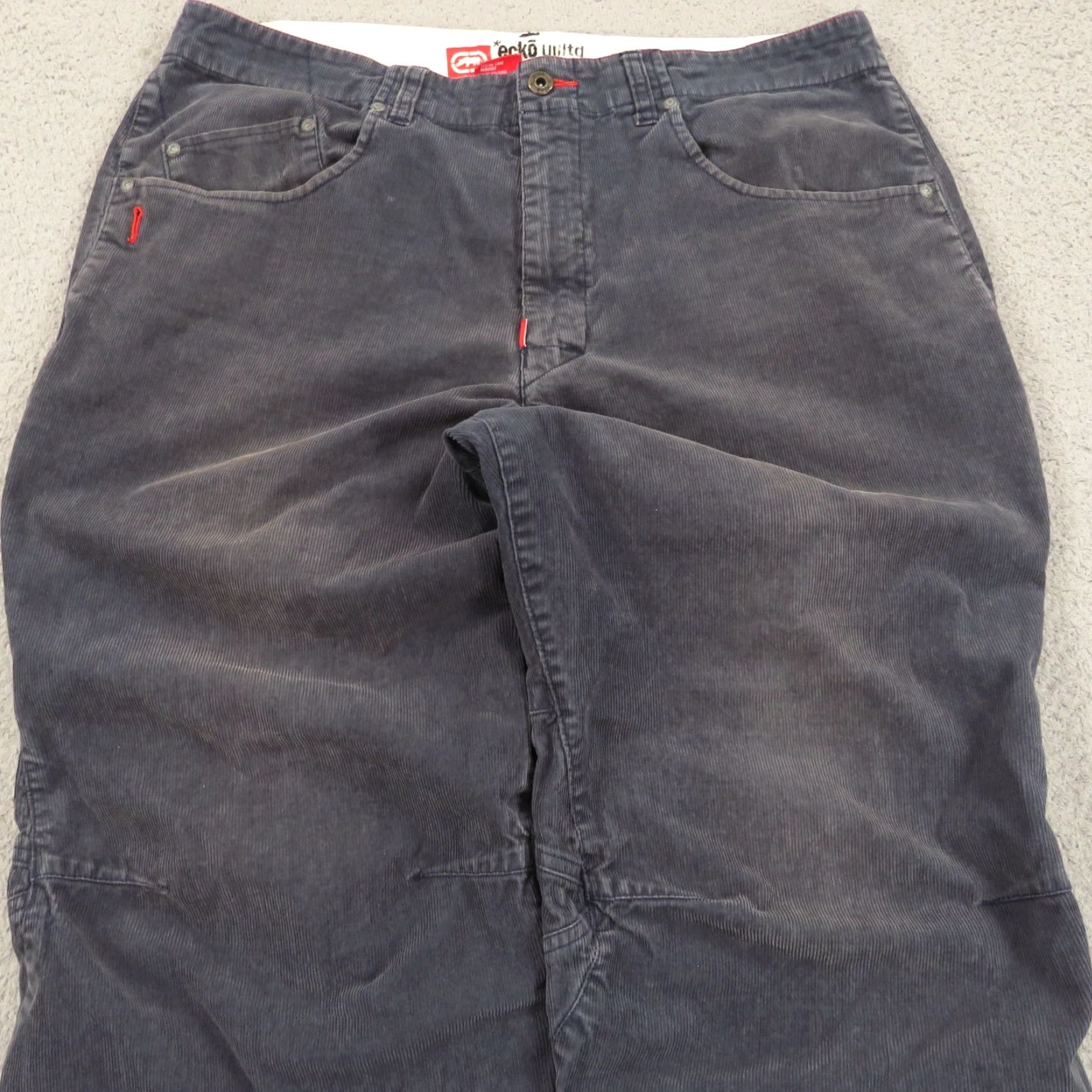 Ecko Unltd. VINTAGE ECKO UNLTD Jeans Men Corduroy Skater 36x32 Wide-Leg Grunge Y2K Faded 5-Pocket Jeans Mens Size US 36 / EU 52 - 6 Thumbnail