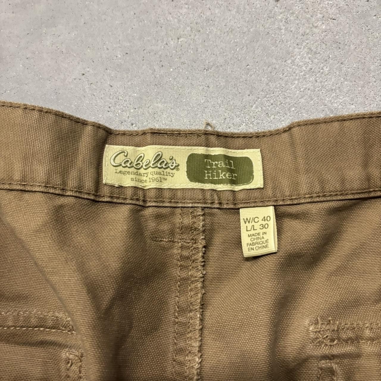 Japanese Brand × Vintage Crazy Vintage Y2K/2000s Baggy Khaki Brown Skater Style Cargo Pants! Size US 40 / EU 56 - 8 Thumbnail