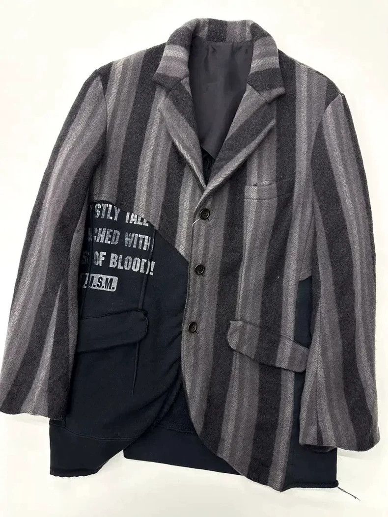 Undercover UNDERCOVER 03aw paper dollman striped patchwork jacket 2505 Size US L / EU 52-54 / 3 - 1 Thumbnail