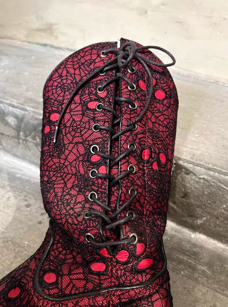 Number (N)ine Number (N)ine 05SS Skull Spider Pointed-Toe Long Boots Size US 6 / EU 39 - 9 Thumbnail