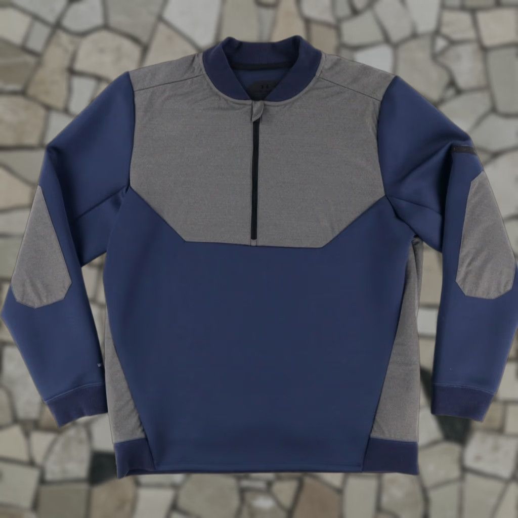 Under Armour Under Armour Gore Windstopper Pullover Colorblock Navy Men's XL Sweatshirt Shirt Size US XL / EU 56 / 4 - 1 Thumbnail