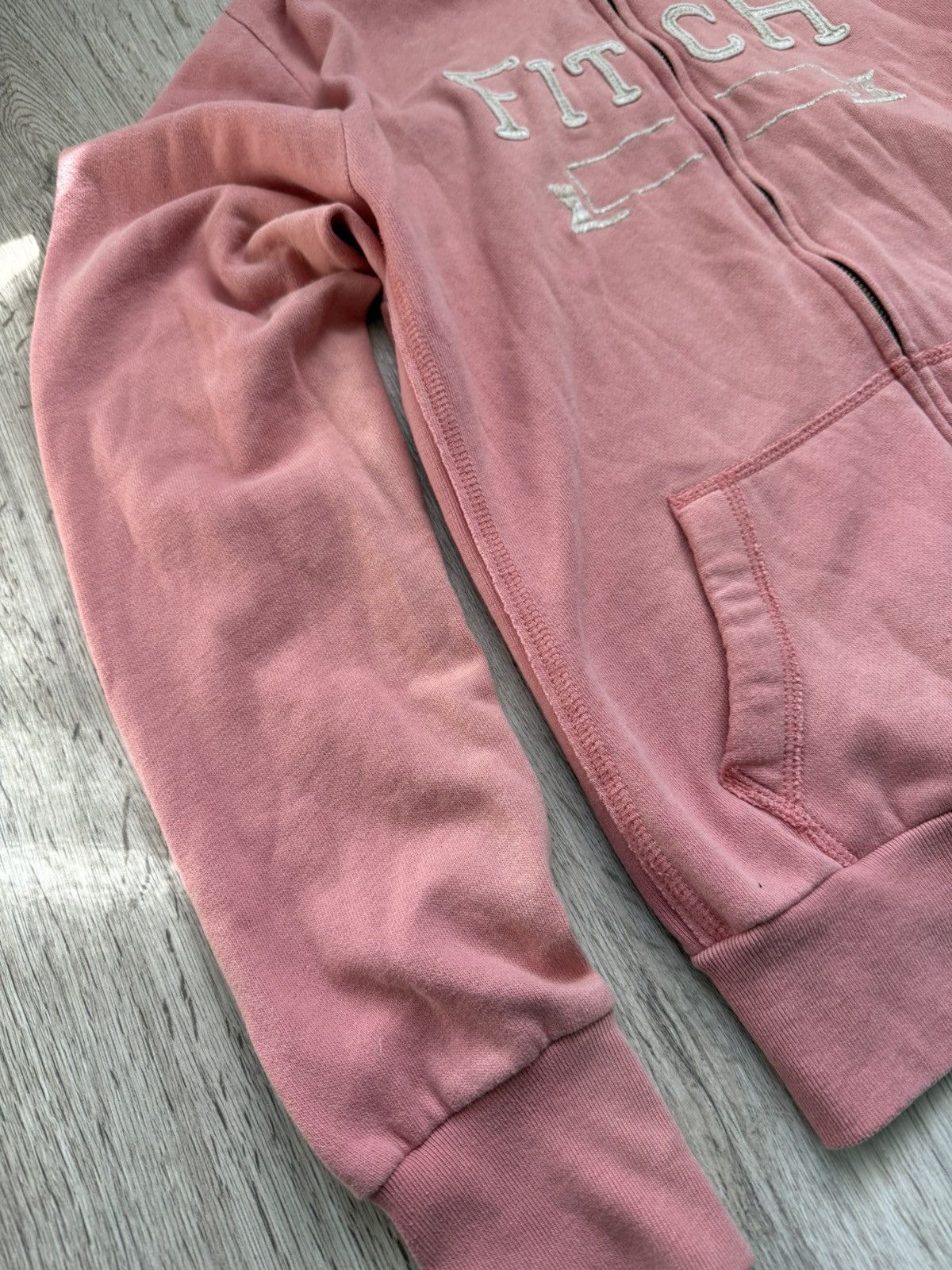 Abercrombie & Fitch Vintage Y2K Abercrombie & Fitch Pink Full Zip Hoodie Size L / US 10 / IT 46 - 10 Thumbnail