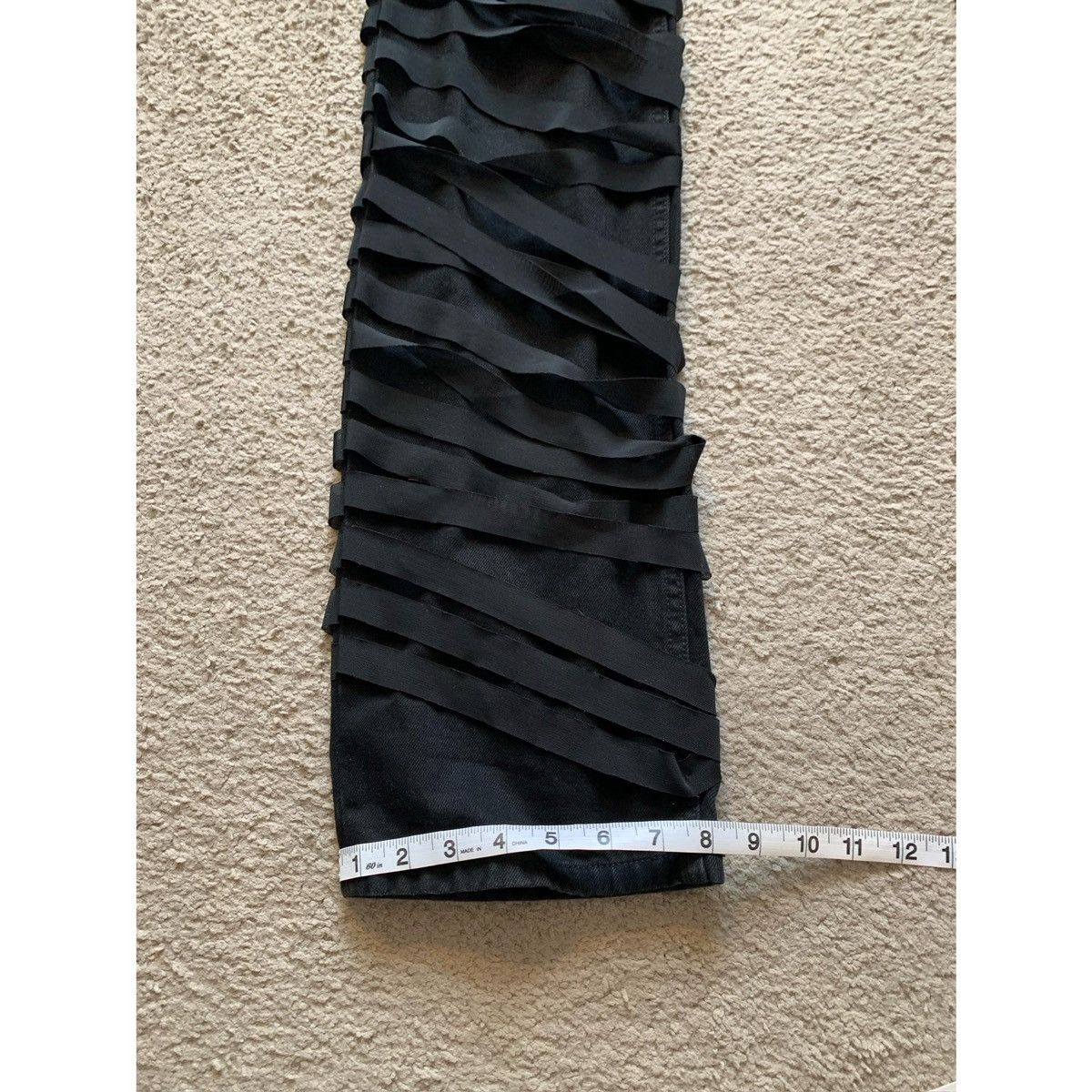 Helmut Lang HELMUT LANG BLACK RIBBON PANTS Size US 31 - 12 Thumbnail