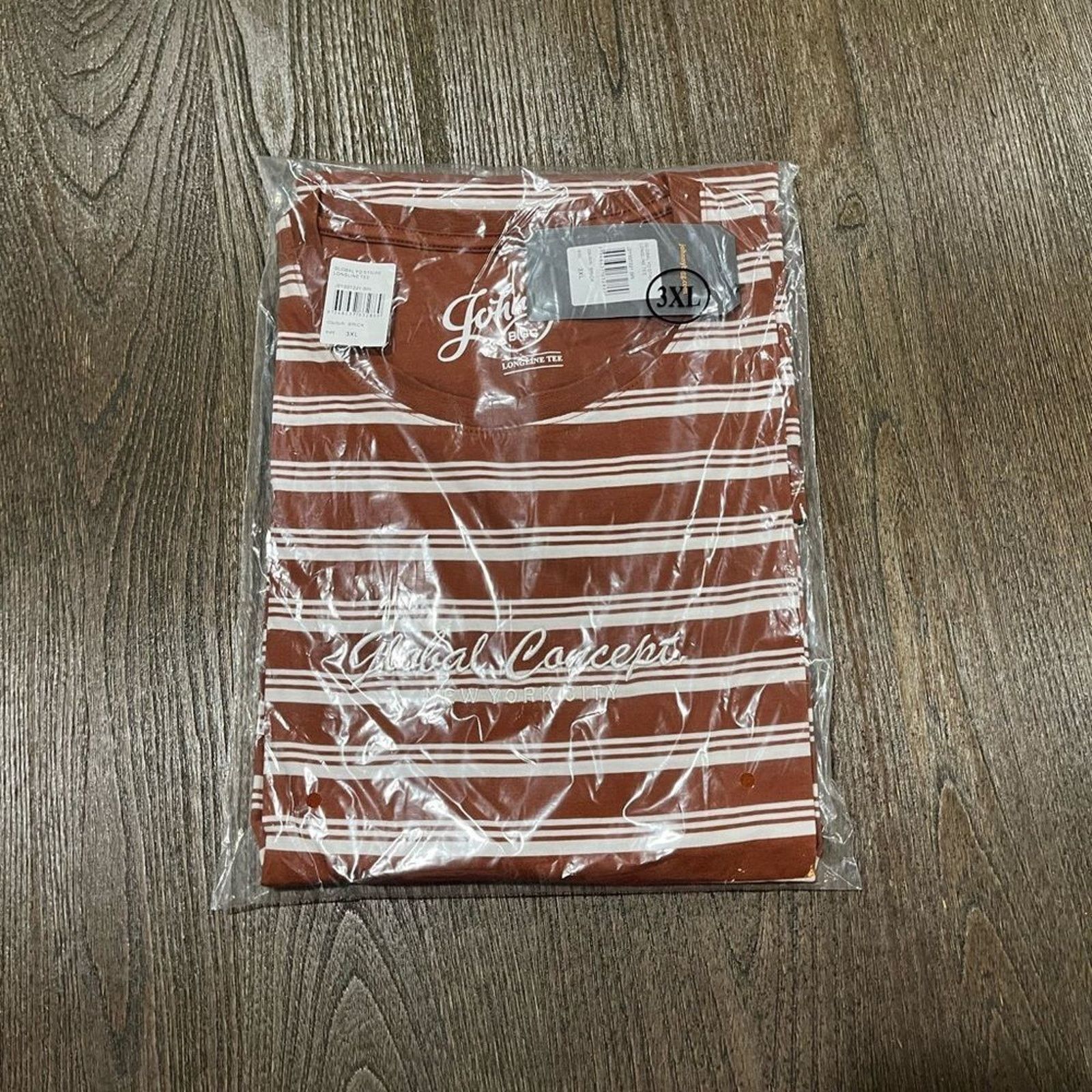 Vintage NWT Johnny Bigg Global YD Stripe Longline Tee Brick Size 3X Size US XXL / EU 58 / 5 - 2 Thumbnail