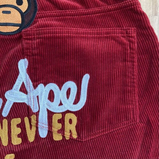 Bape BAPE Milo Champion embroidered corduroy shorts NIGO ★size M Size US 32 / EU 48 - 4 Thumbnail