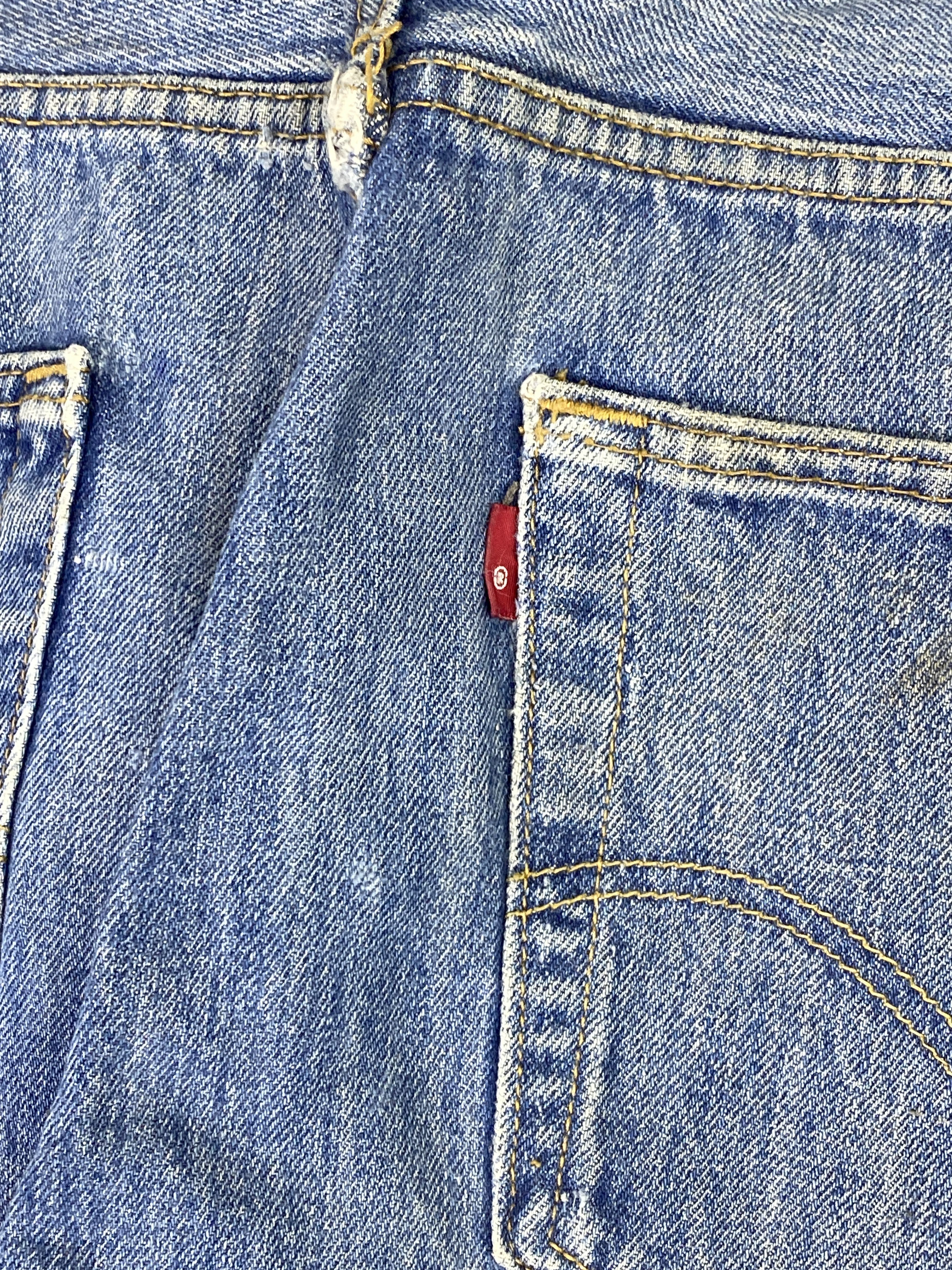 Levi's Vintage Levis 501 Button Fly Faded Blue Jeans DP2854 Size US 37 - 5 Thumbnail