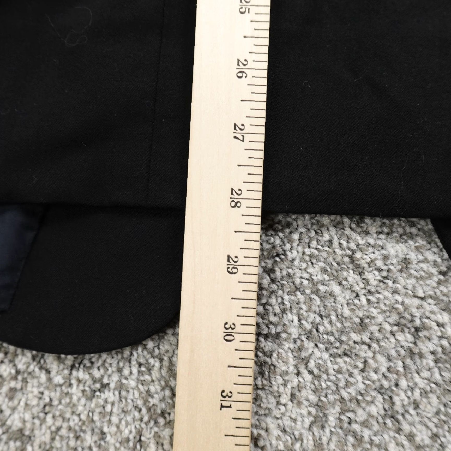 Armani Armani Collezioni Blazer Mens 42 Black Wool Sport Coat Jacket Italy Size 42R - 7 Thumbnail