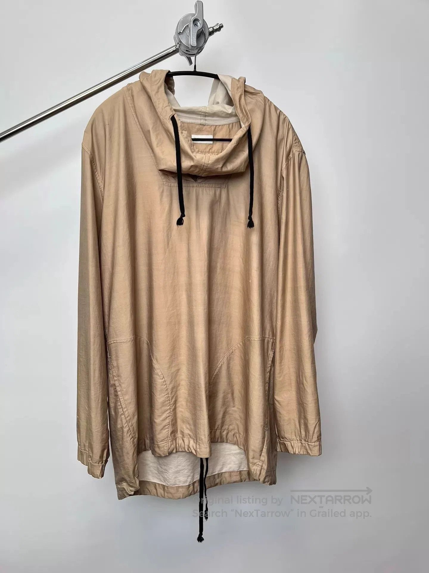 Dries Van Noten Beige Hooded Light Jacket Size M. Size US M / EU 48-50 / 2 - 2 Thumbnail